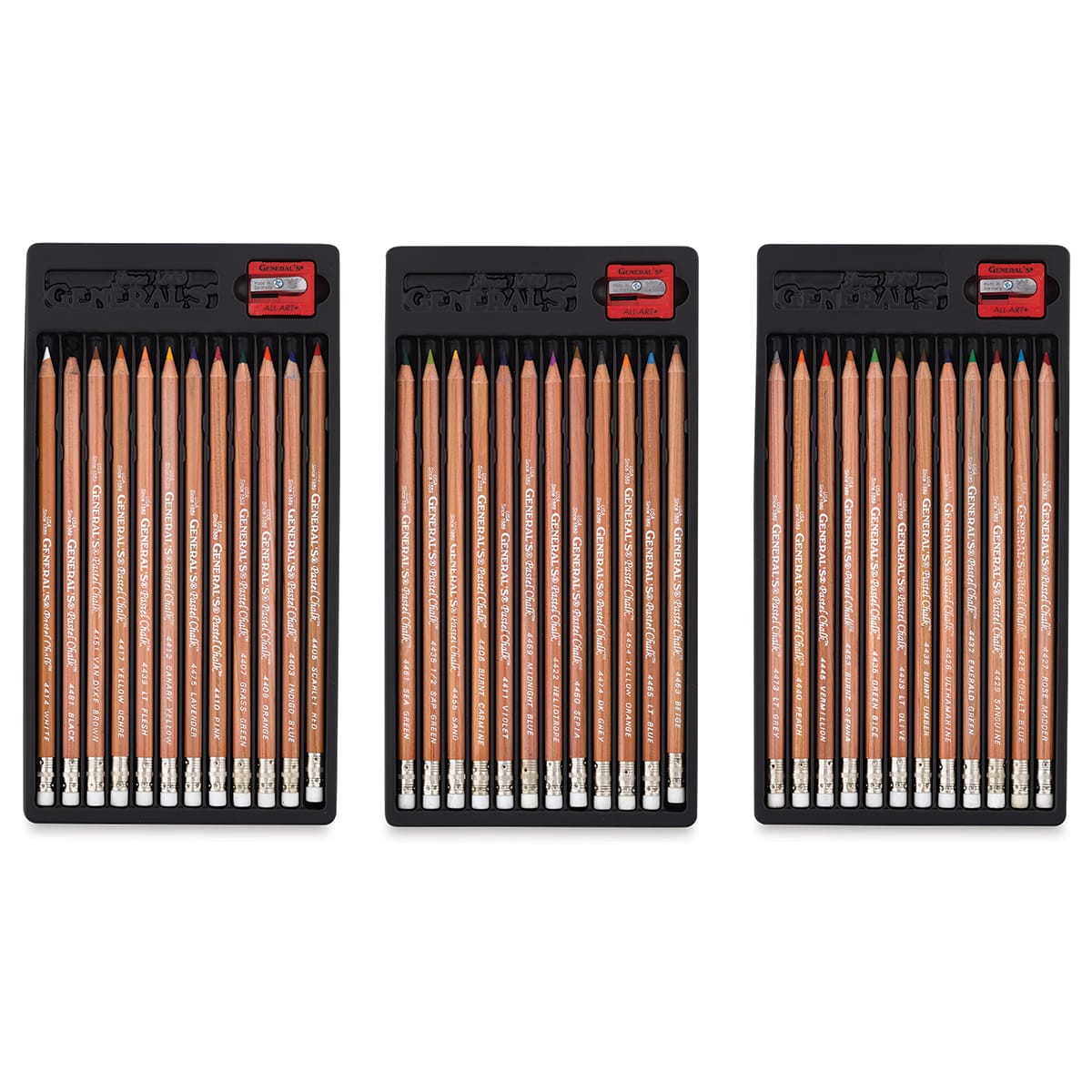 Pastel Chalk Pencil - Set of 36 (Inside of Packaging)
