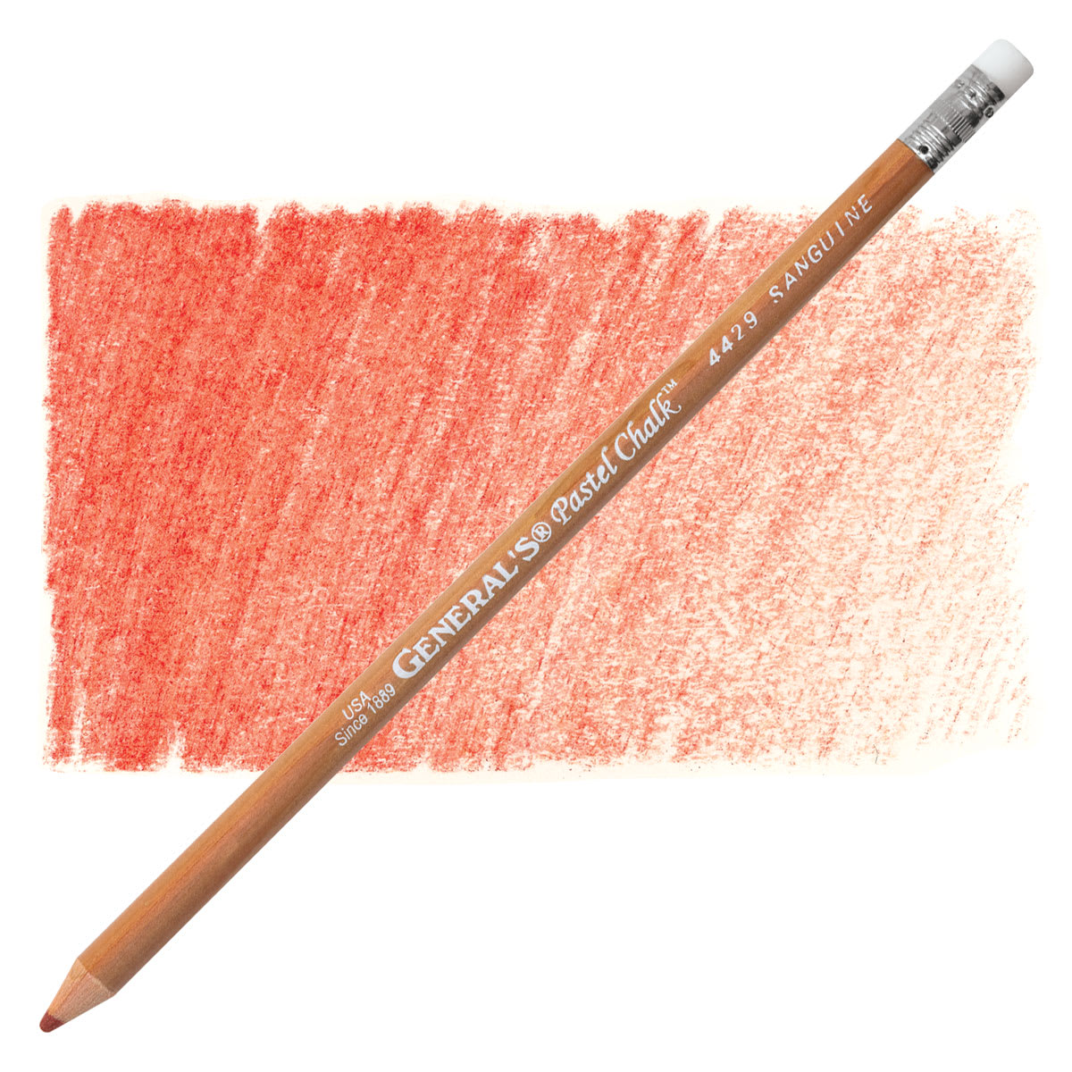 General's Pastel Chalk Pencil - Sanguine pencil and swatch