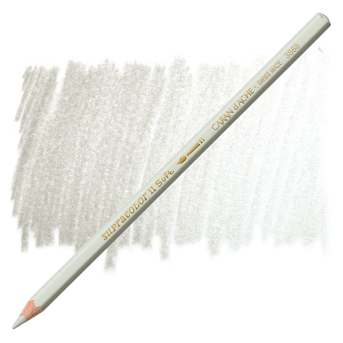 Caran d'Ache Supracolor Soft Aquarelle Pencil - Light Beige pencil and swatch