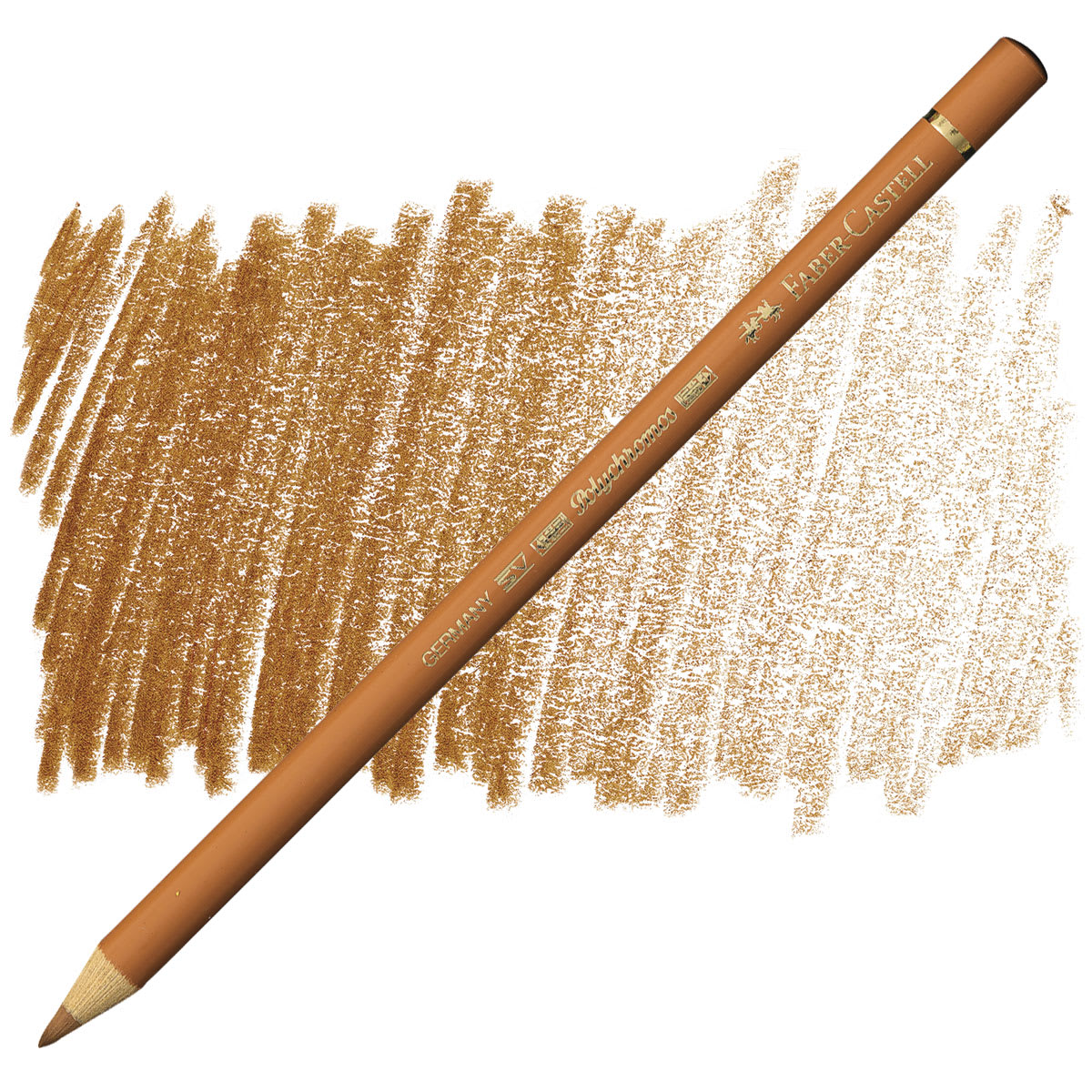 Faber-Castell Polychromos Pencil - Burnt Ochre pencil and swatch