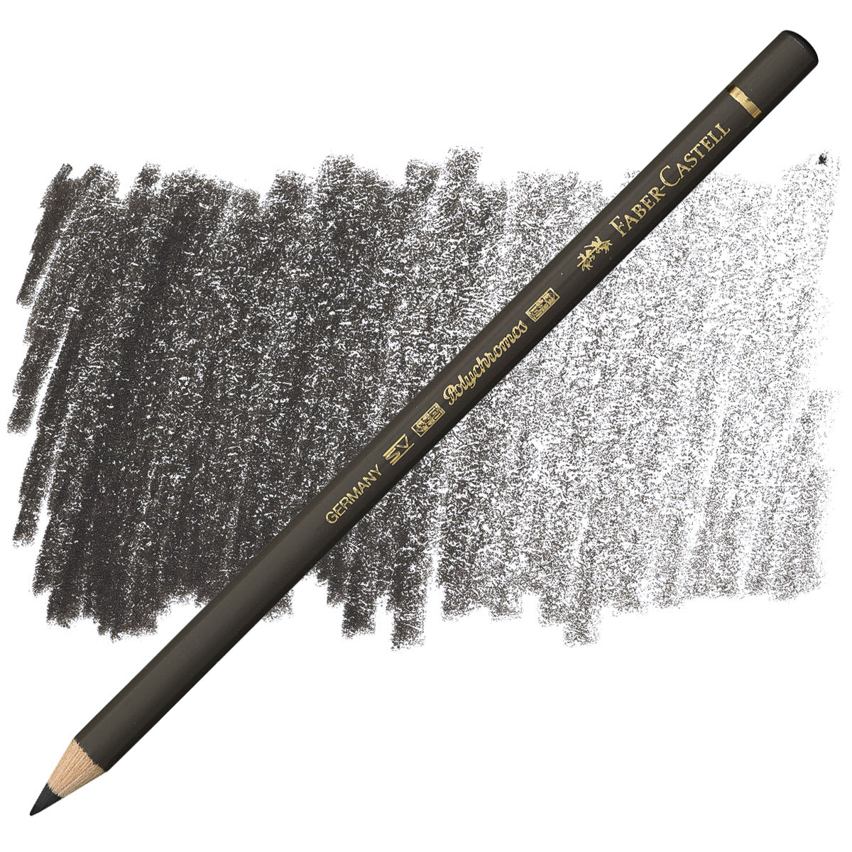 Faber-Castell Polychromos Pencil - Dark Sepia pencil and swatch