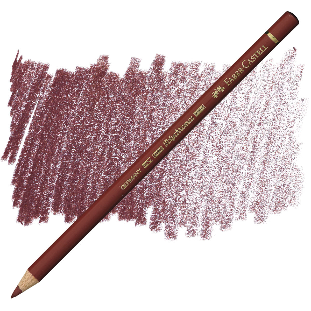 Faber-Castell Polychromos Pencil - Indian Red pencil and swatch