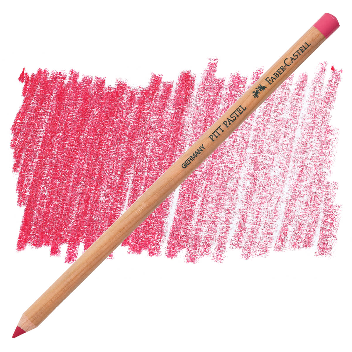 Faber-Castell Pitt Pastel Pencil - Alizarin Crimson pencil and swatch