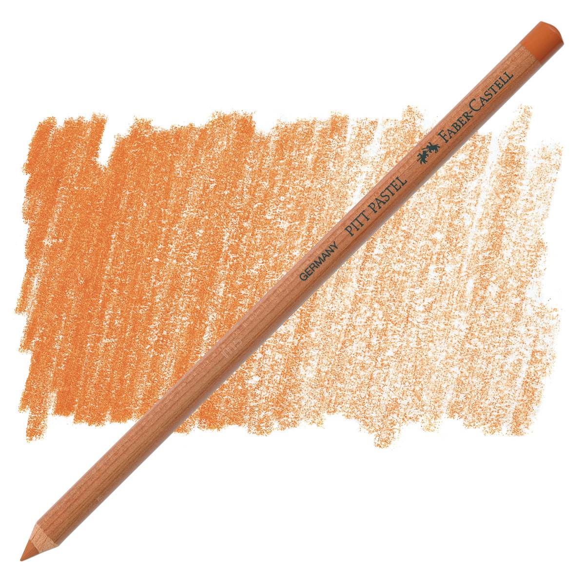 Faber-Castell Pitt Pastel Pencil - Burnt Ochre pencil and swatch