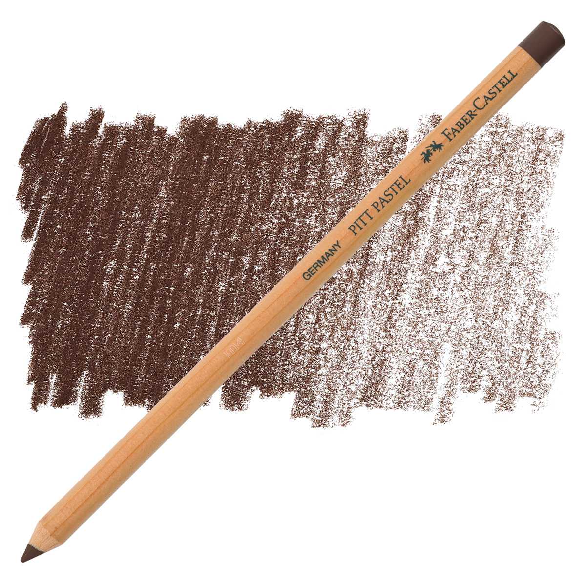 Faber-Castell Pitt Pastel Pencil - Van Dyck Brown pencil and swatch