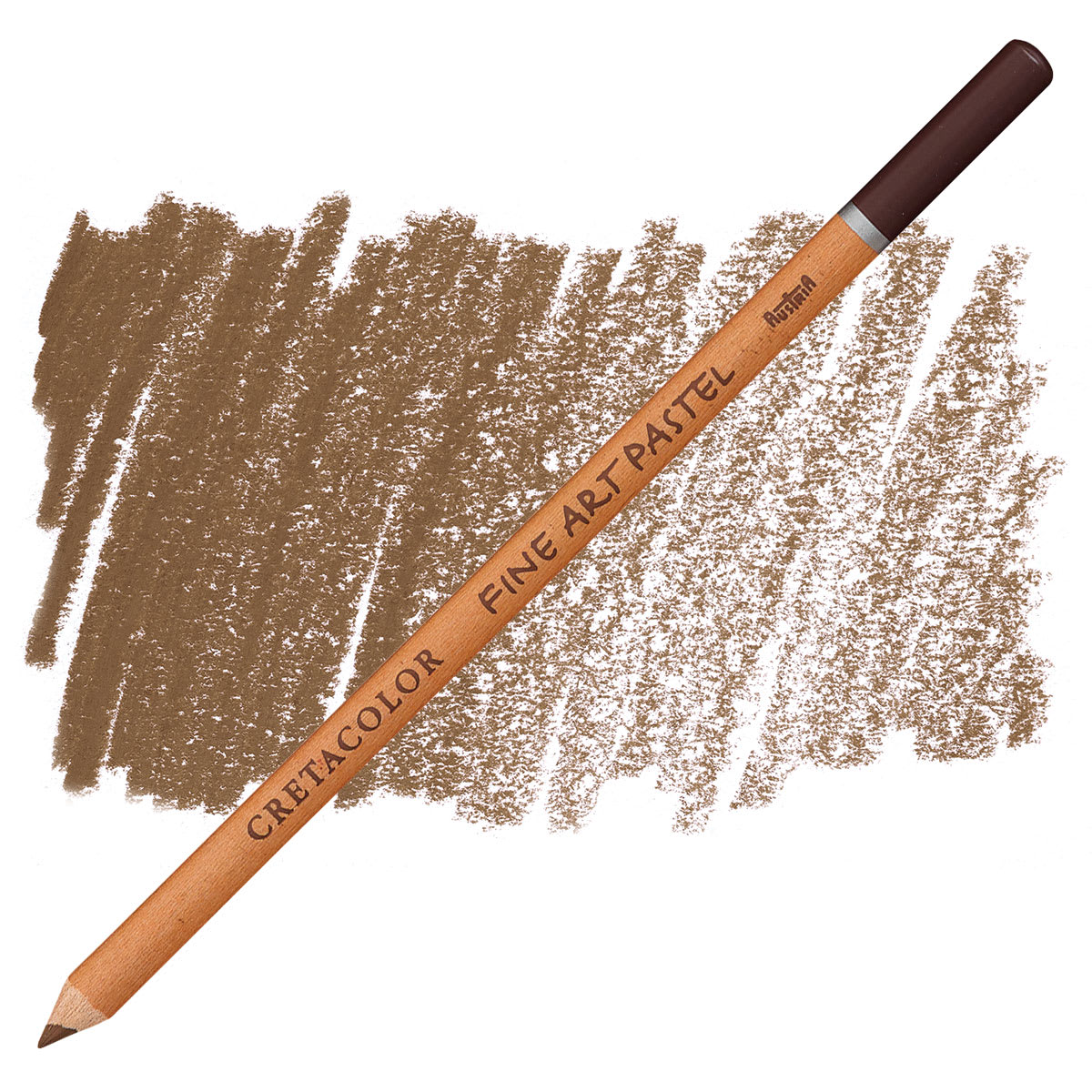 Cretacolor Fine Art Pastel Pencil - Dark Sepia pencil and swatch