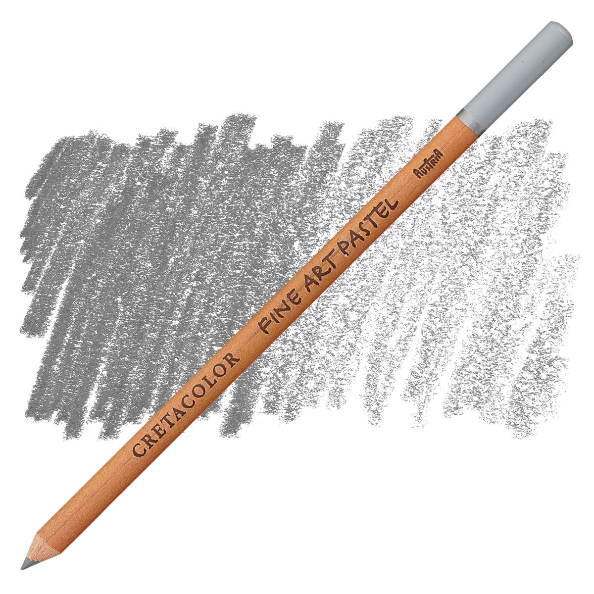 Cretacolor Fine Art Pastel Pencil - Silver Gray pencil and swatch
