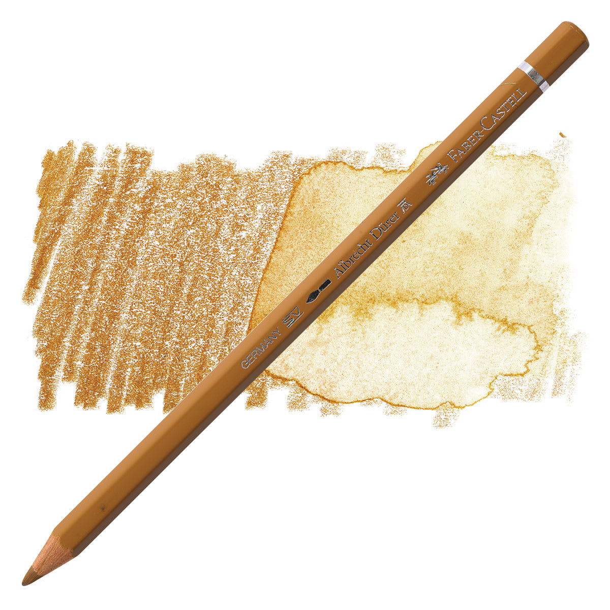 Faber-Castell Albrecht Durer Watercolor Pencil - Brown Ochre pencil and swatch