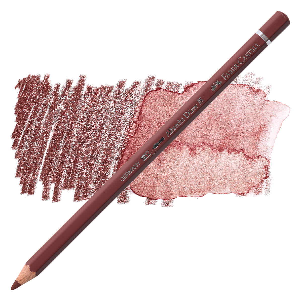 Faber-Castell Albrecht Durer Watercolor Pencil - Caput Mortuum pencil and swatch