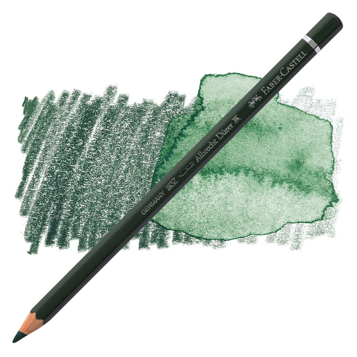 Faber-Castell Albrecht Durer Watercolor Pencil - Chrome Oxide Green pencil and swatch