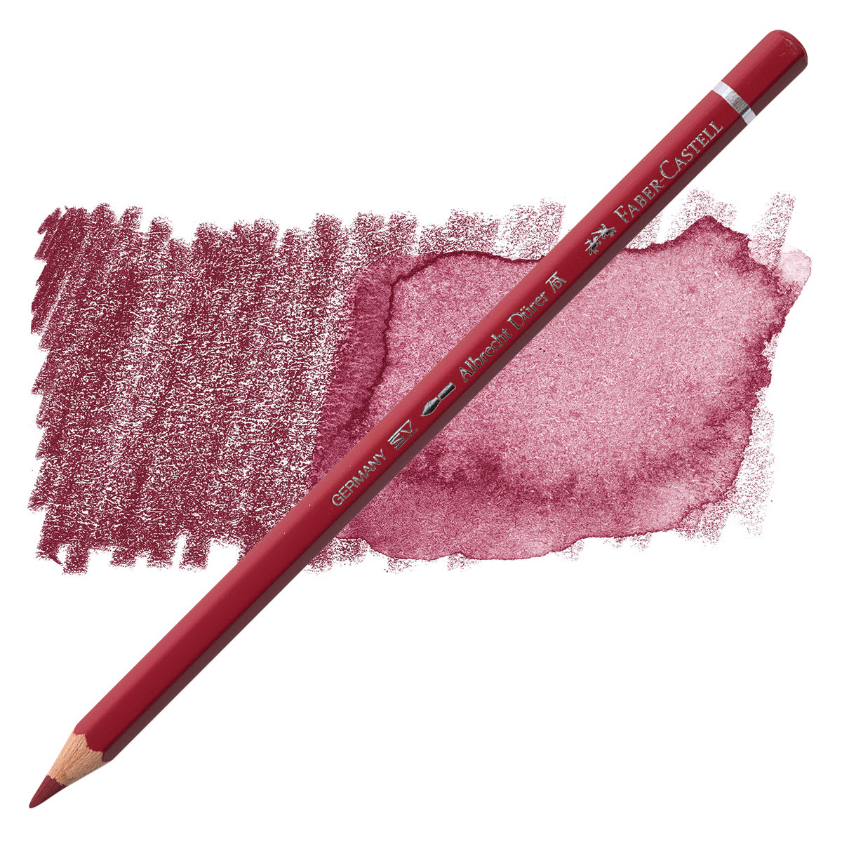 Faber-Castell Albrecht Durer Watercolor Pencil - Dark Red pencil and swatch