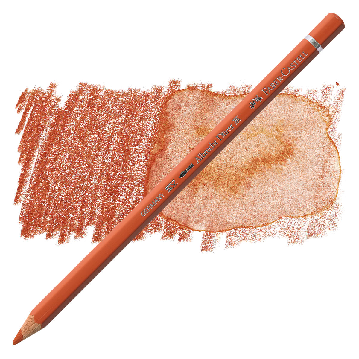 Faber-Castell Albrecht Durer Watercolor Pencil - Sanguine pencil and swatch