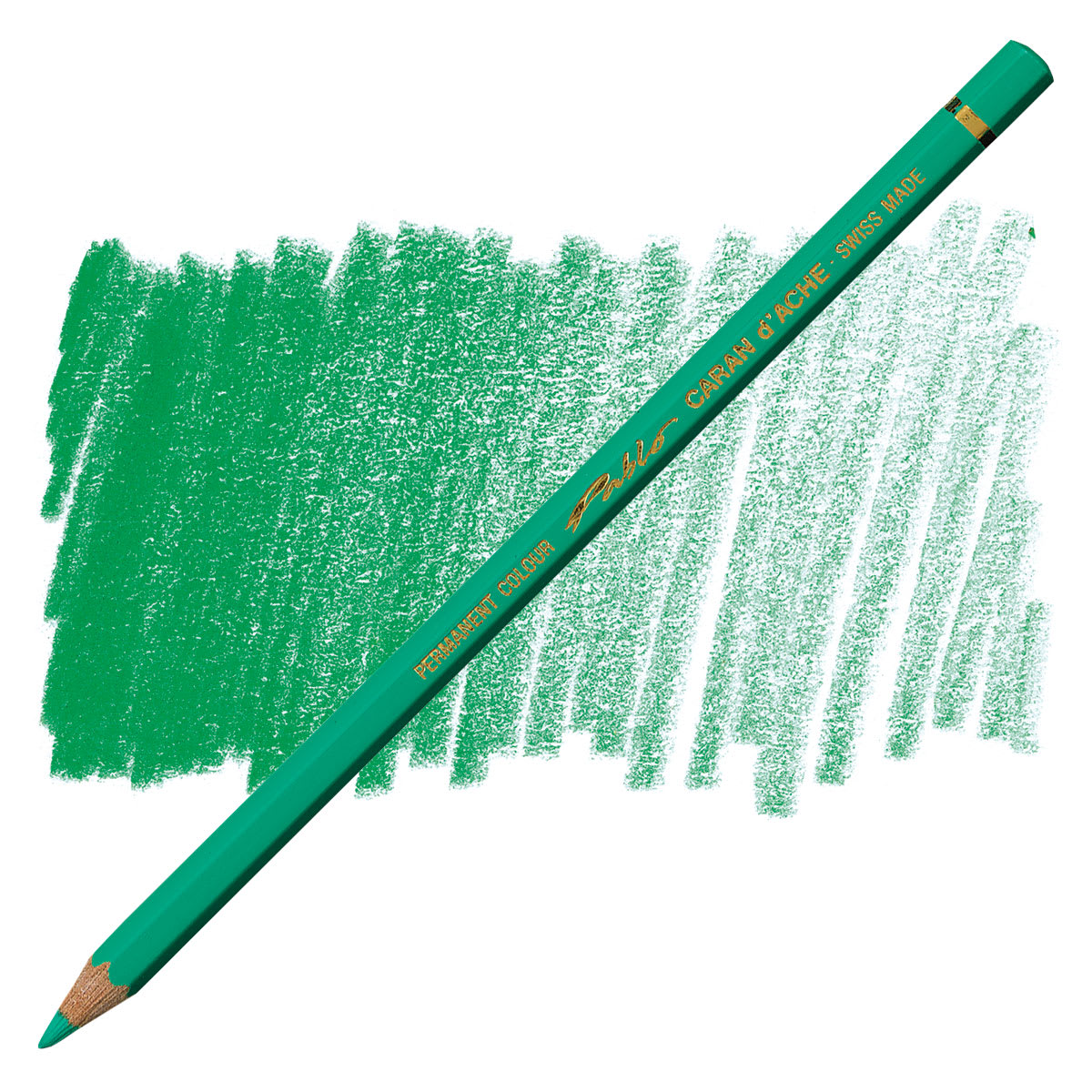 Caran d'Ache Pablo Colored Pencil - Grayish Green pencil and swatch