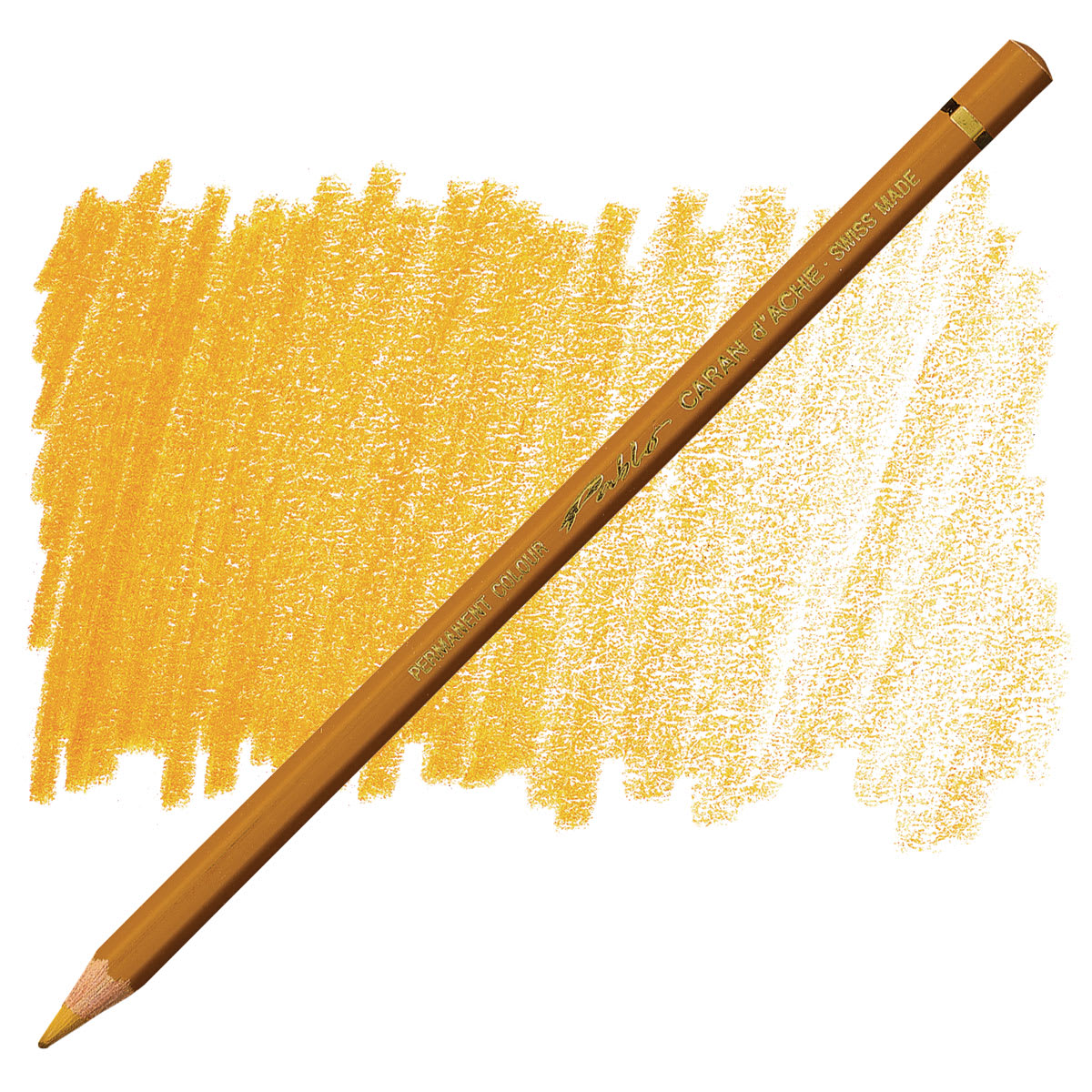 Caran d'Ache Pablo Colored Pencil - Ochre pencil and swatch