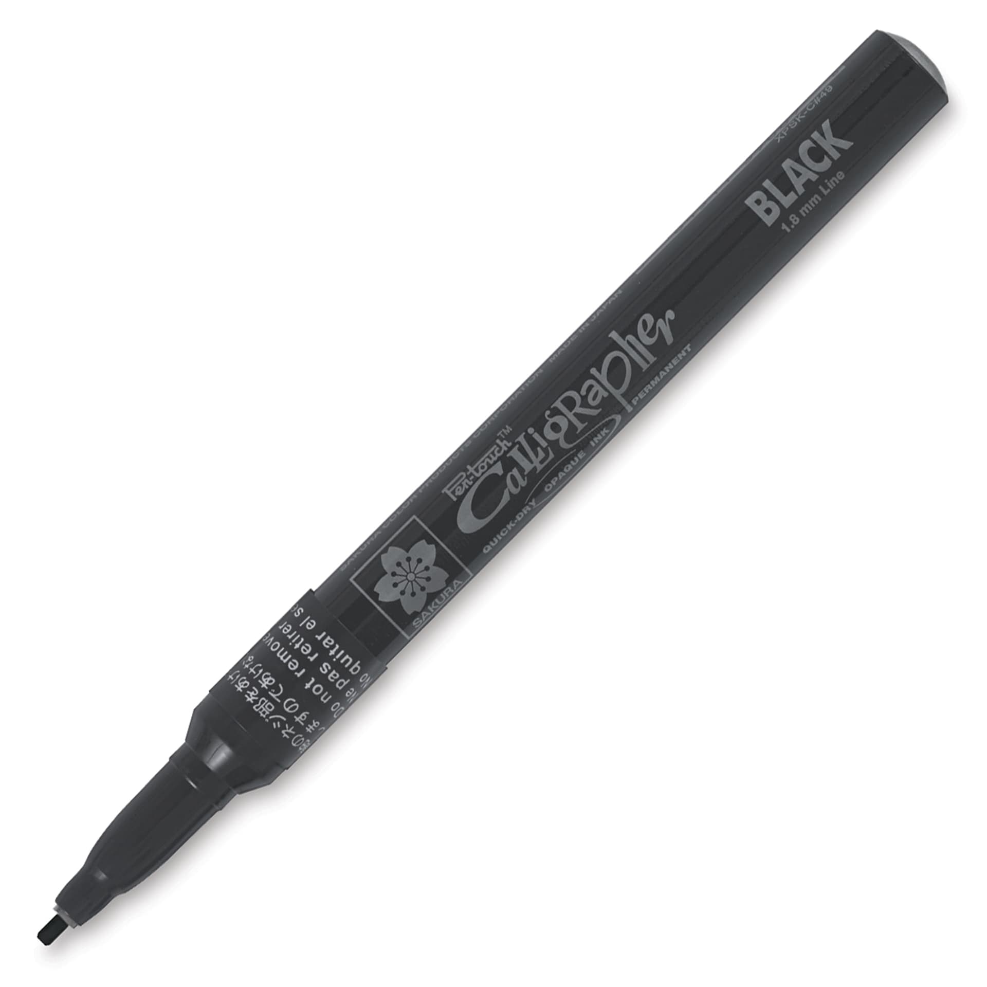 ぱっぷページ Sakura Pen Touch Calligrapher Pen - Fine Point, 1.8 mm, Black