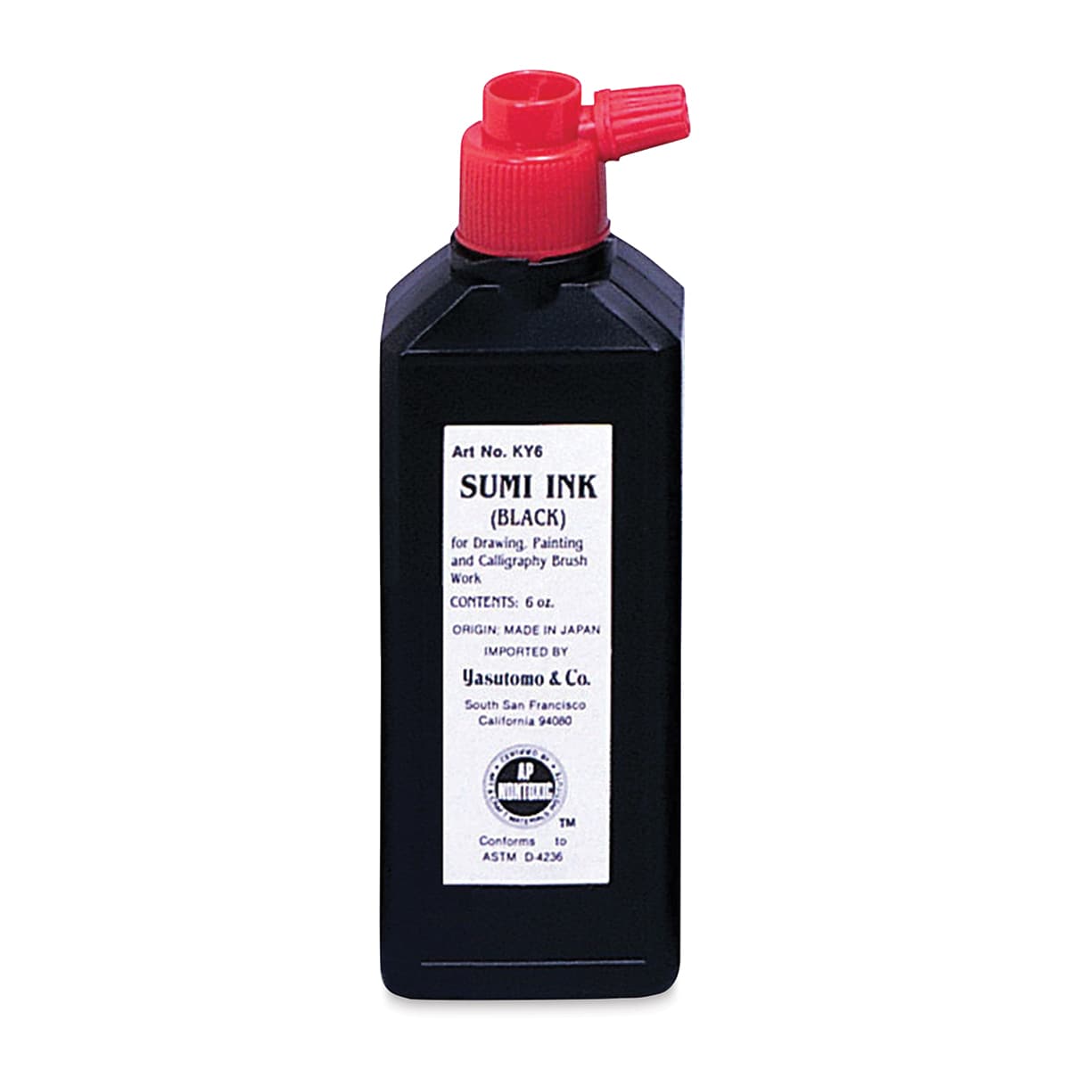 Yasutomo Liquid Sumi Ink - 6 oz, Water Resistant