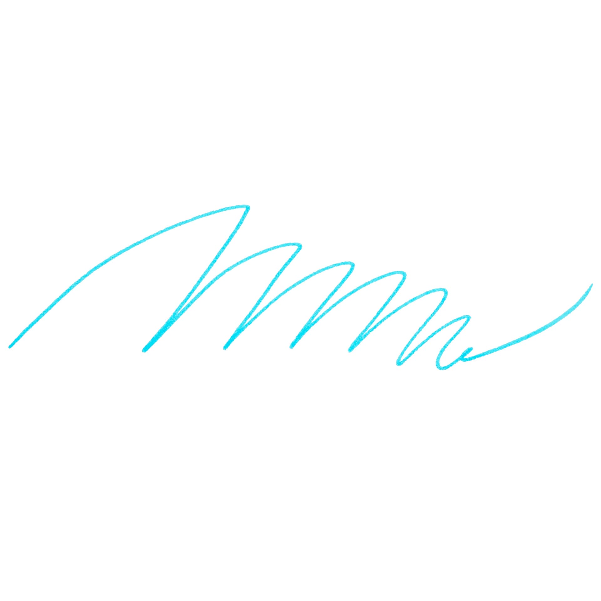Marvy Uchida LePen Fine Line Marker - Fluorescent Blue, swatch only