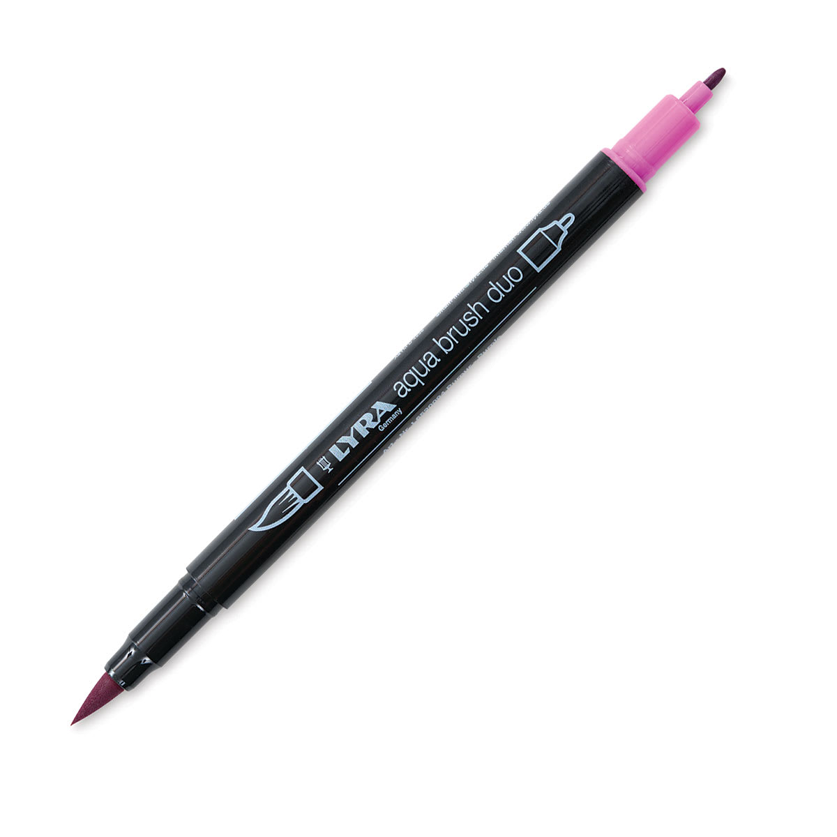 Lyra Aqua Brush Duo Marker - Purple 094 (with caps off)