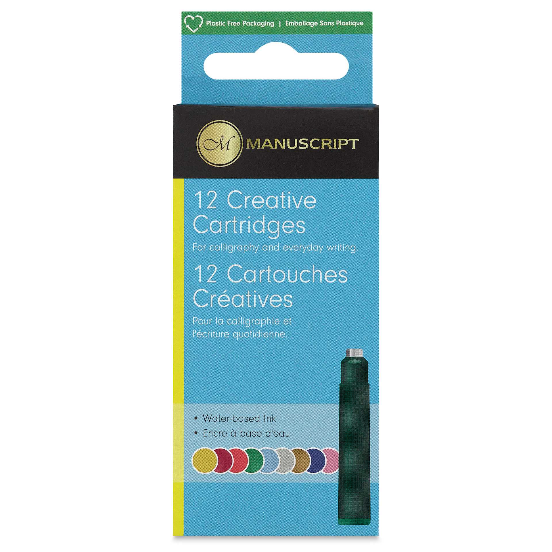 Manuscript Ink Refill Set - Assorted Colors, Set of 12, front of the packaging