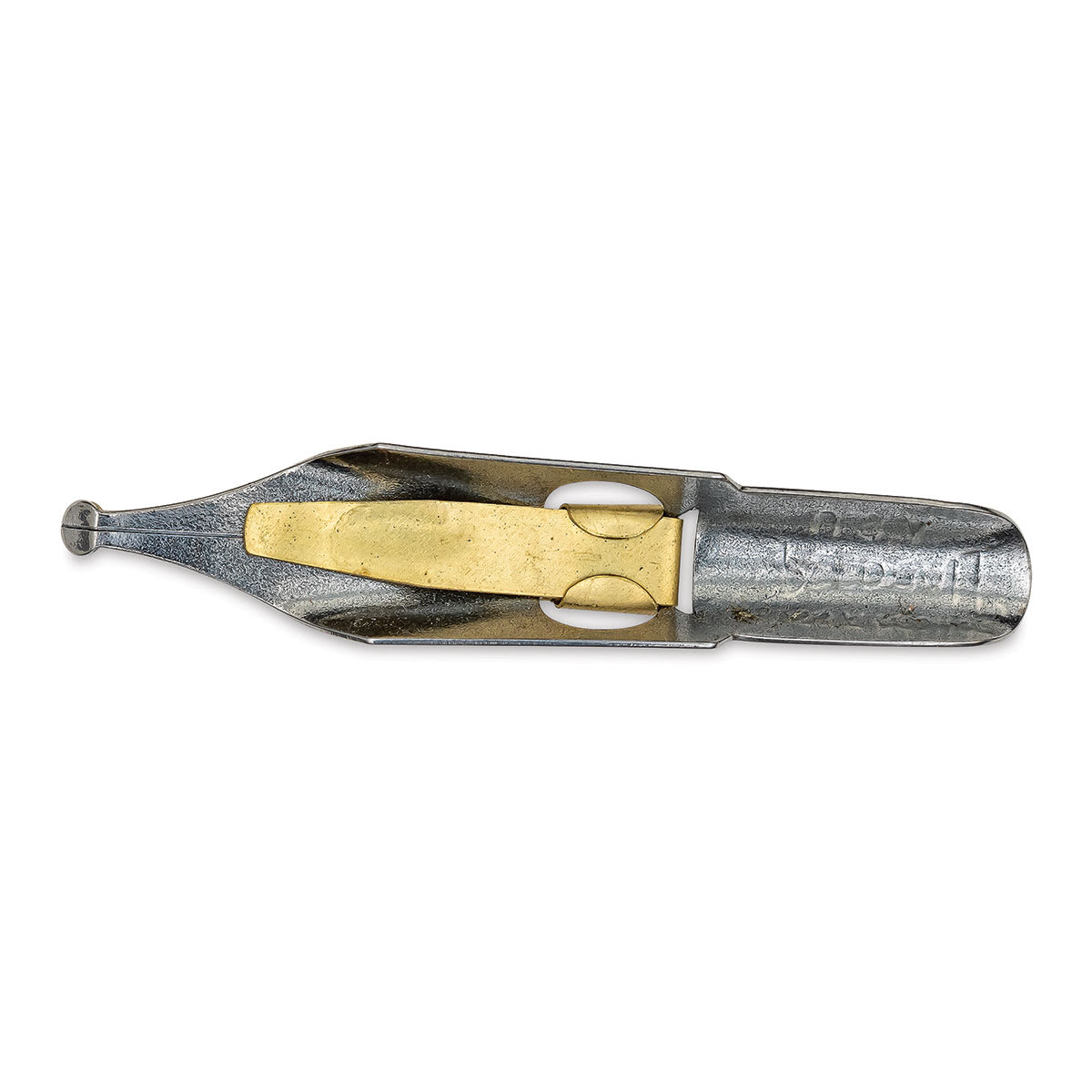 Speedball Broad Edge B-Series Round Calligraphy Nib - B3, view of the bottom of the nib