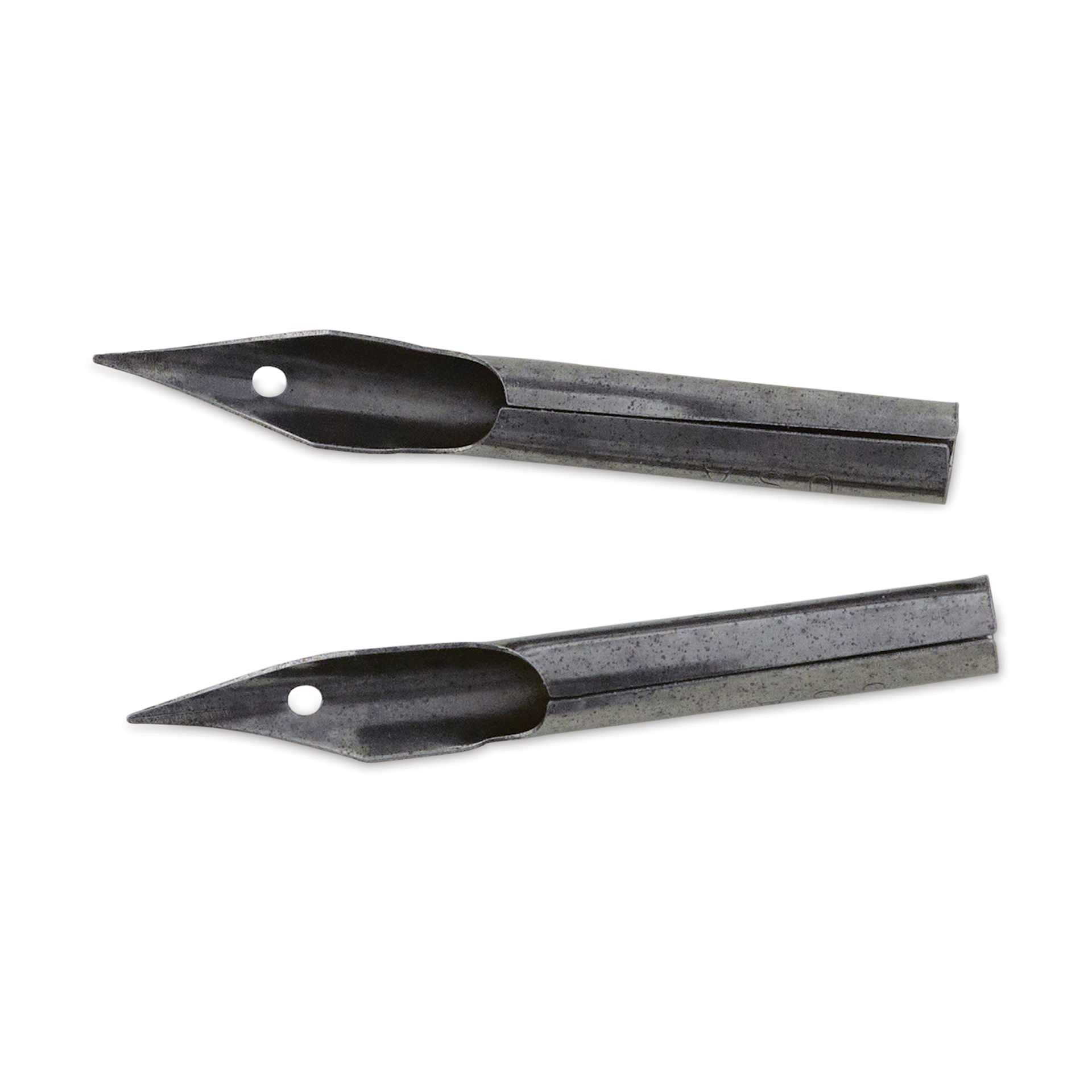 Speedball Hunt Crowquill Pen Nibs - #107 Hawk Quill, Pkg of 2, shown underneath