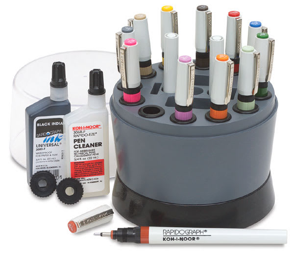 Rapidograph H.R.S Set of 12 Points