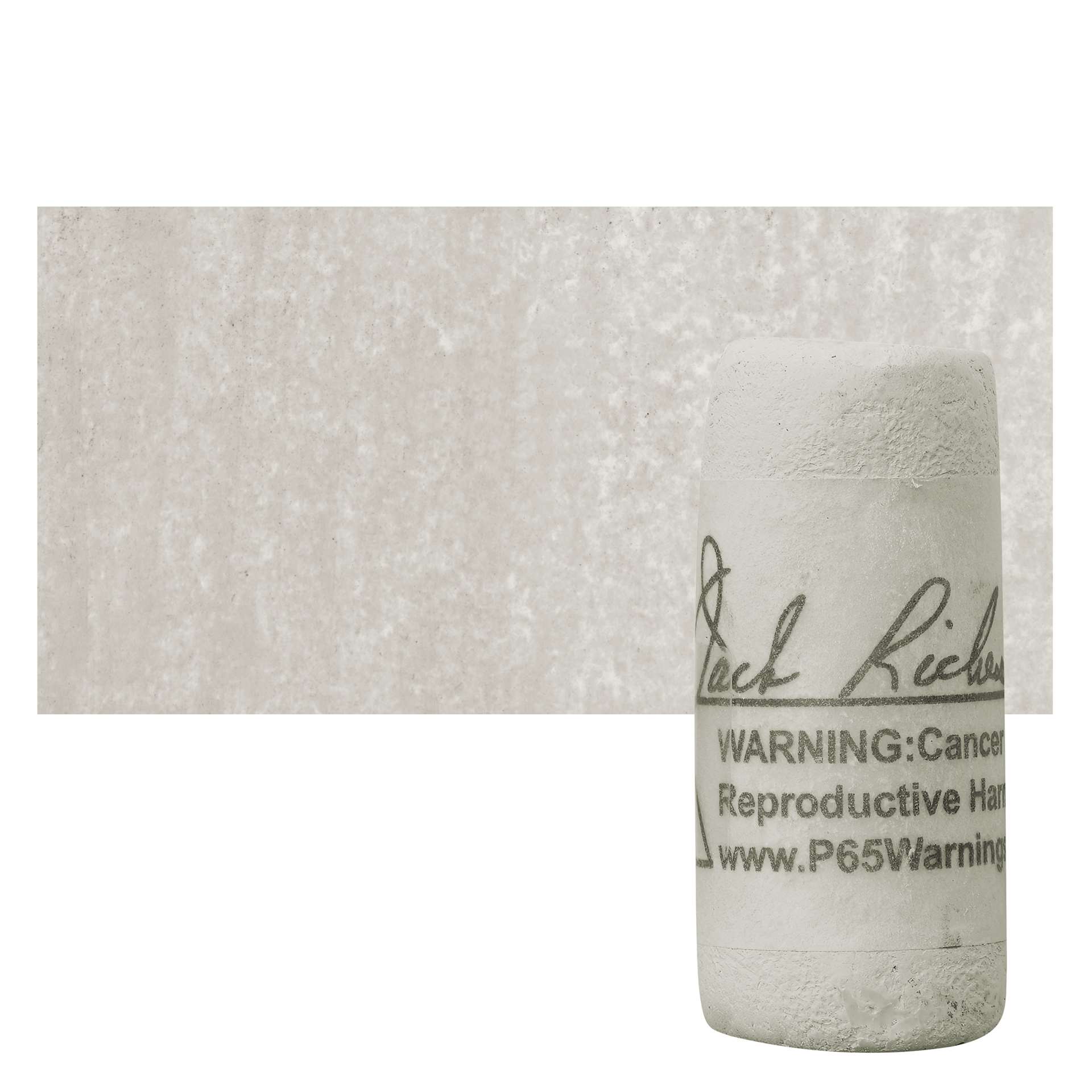 Richeson Soft Handrolled Pastel - Grey GY2, pastel and swatch