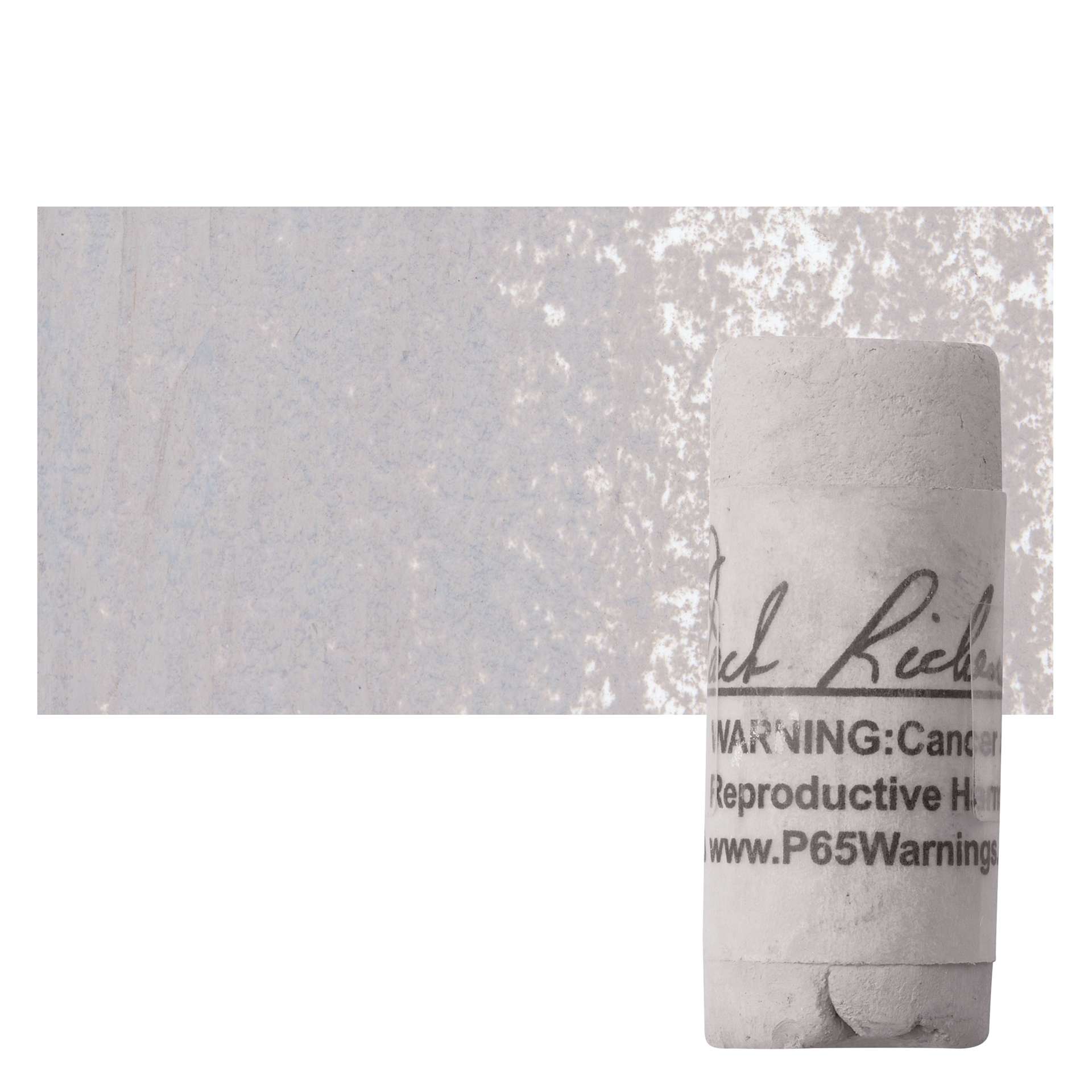 Richeson Soft Handrolled Pastel - Grey GY4, pastel and swatch
