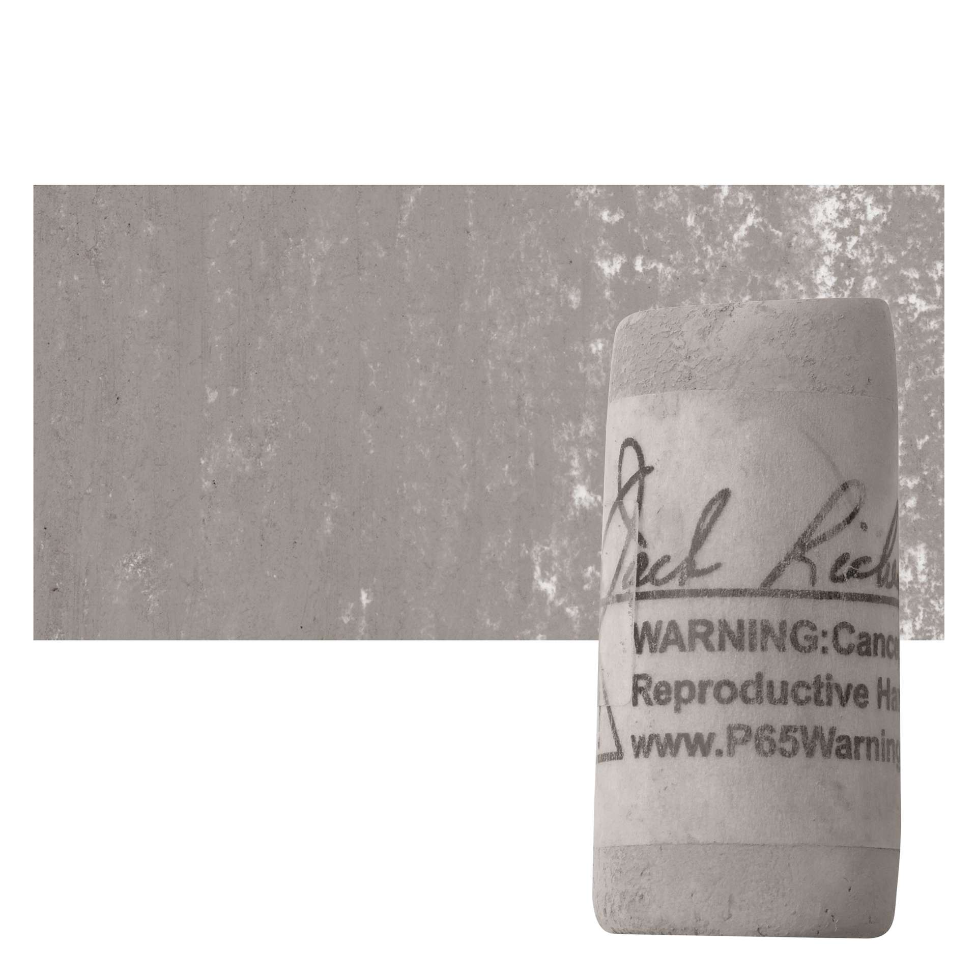 Richeson Soft Handrolled Pastel - Grey GY6, pastel and swatch