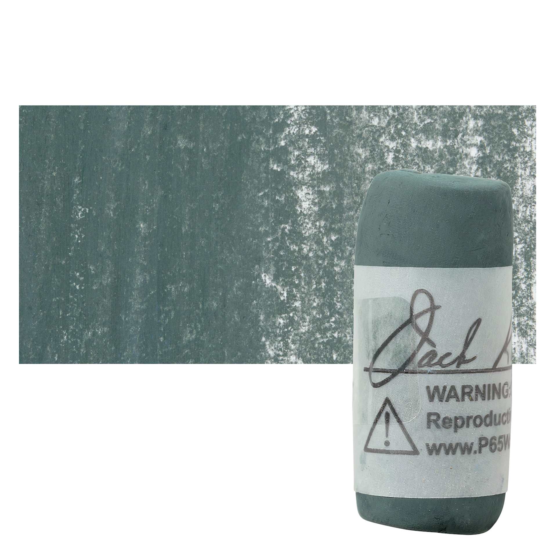 Richeson Soft Handrolled Pastel - Grey GY46, pastel and swatch