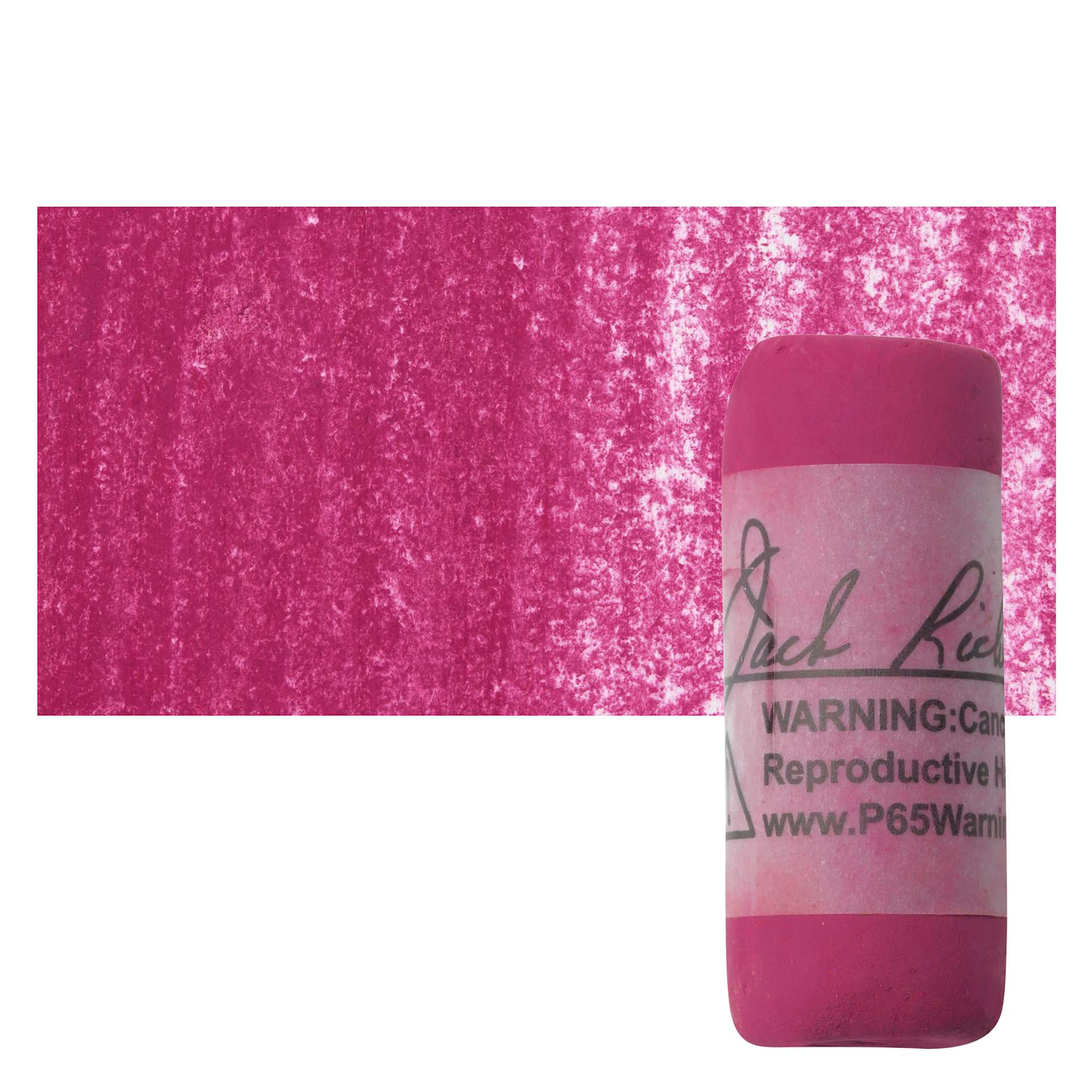 Richeson Soft Handrolled Pastel - Red R21, pastel and swatch