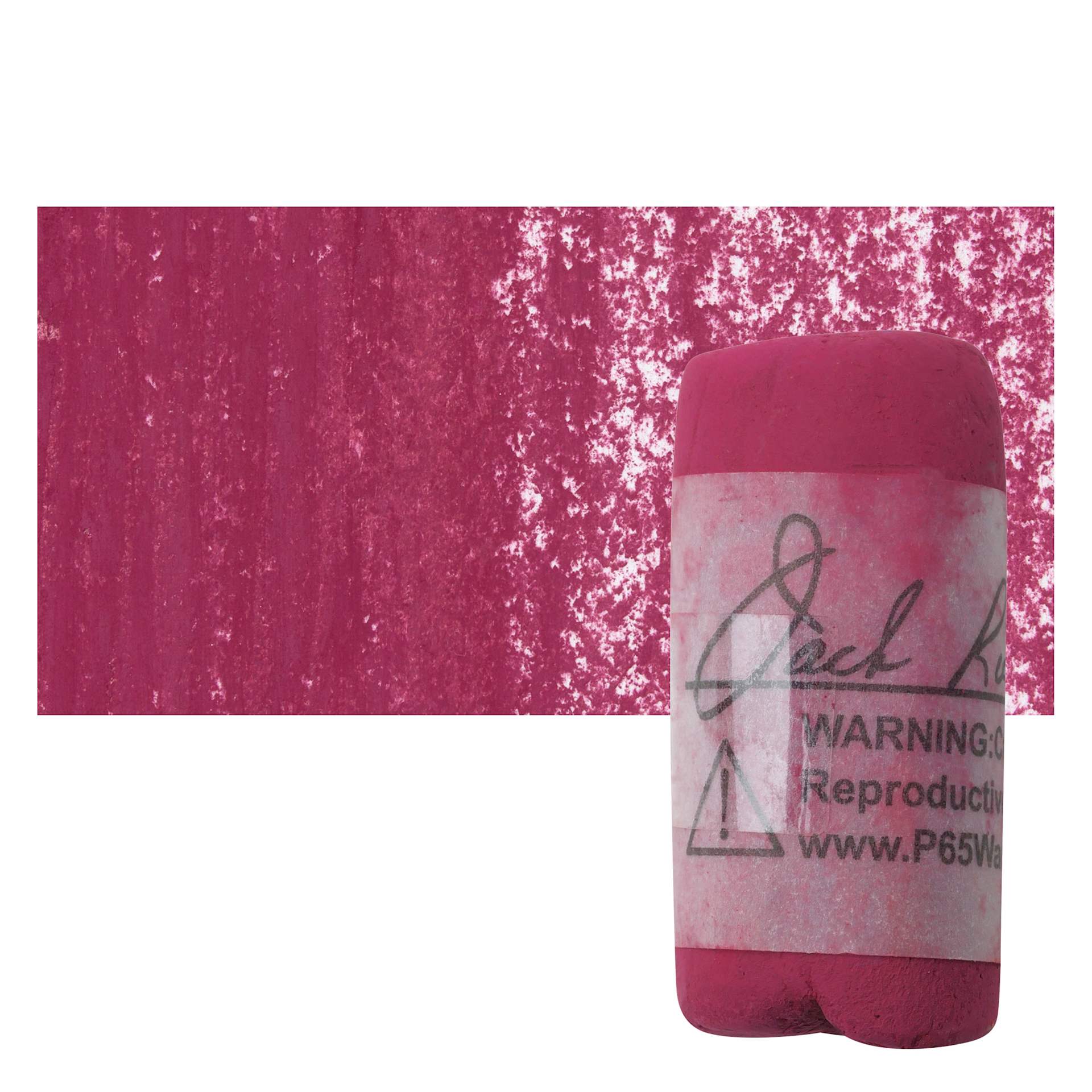 Richeson Soft Handrolled Pastel - Red R22, pastel and swatch