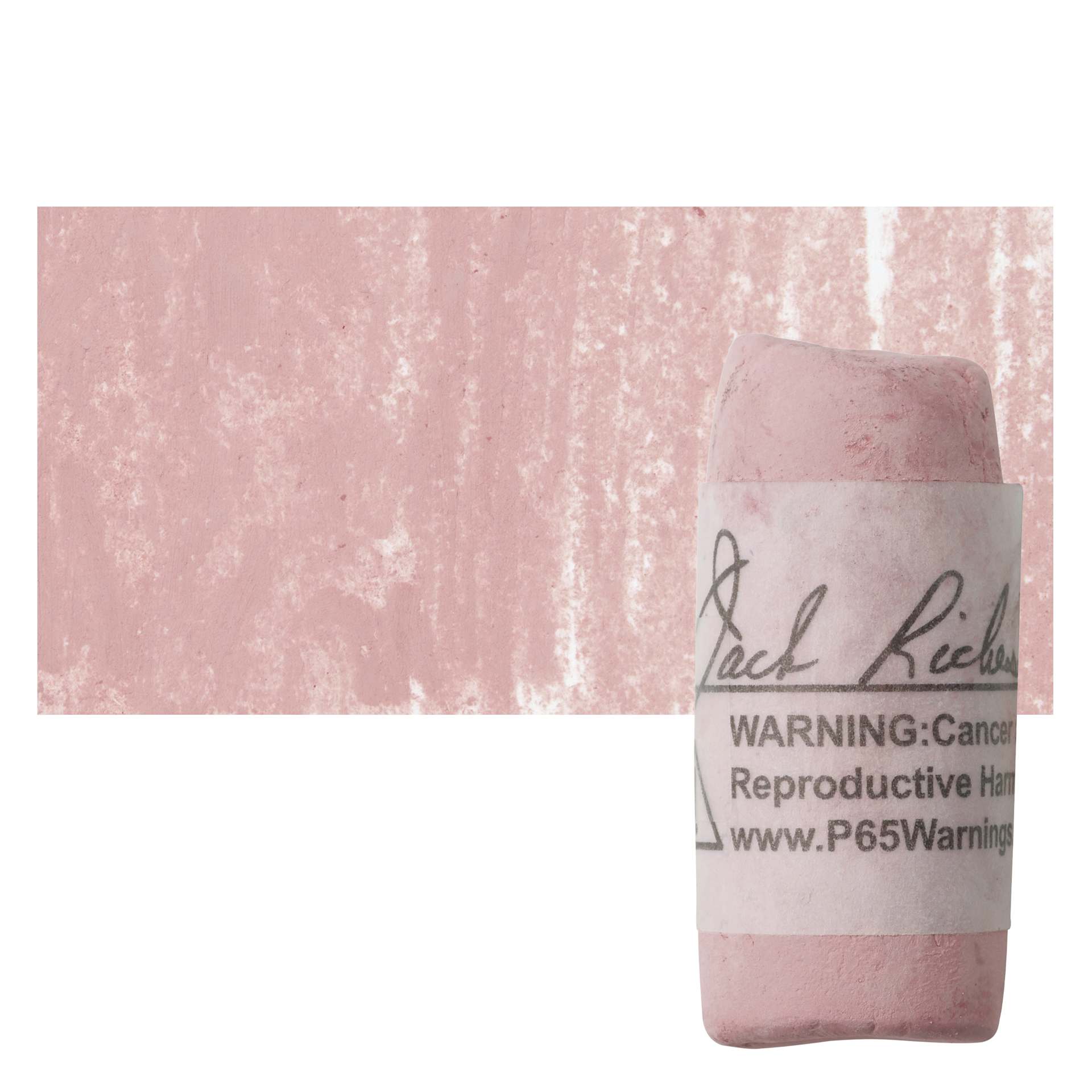 Richeson Soft Handrolled Pastel - Earth Red ER13, pastel and swatch