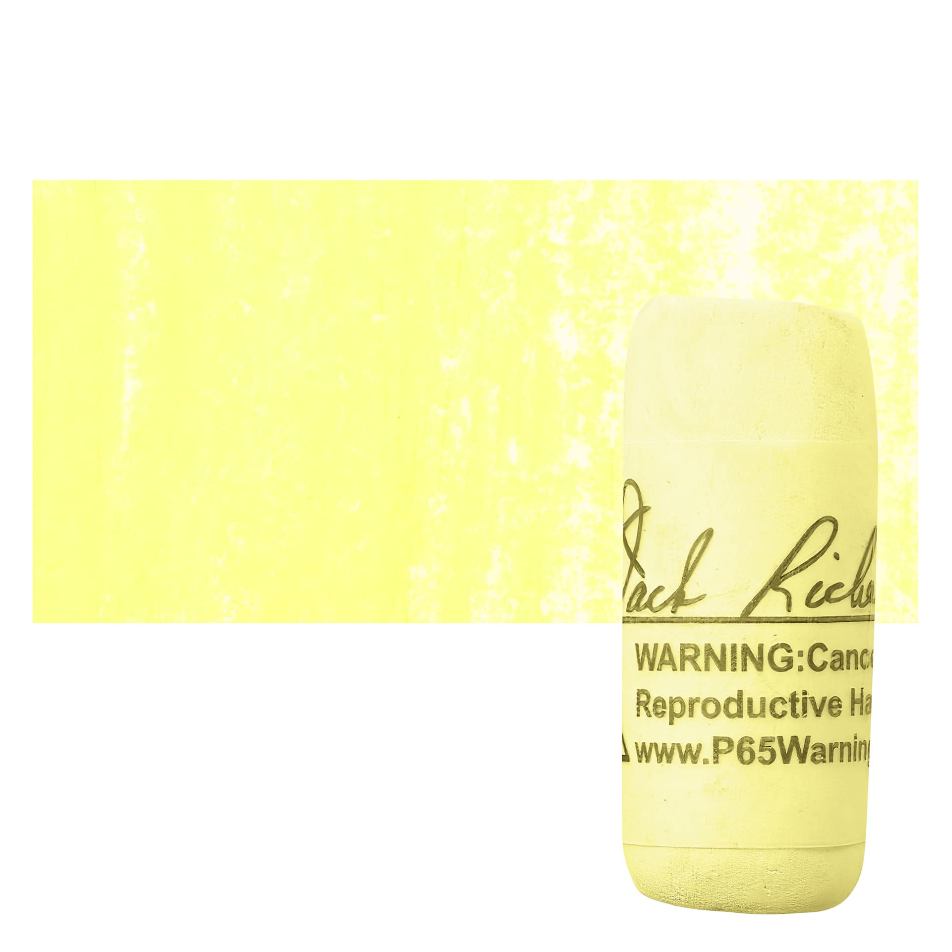 Richeson Soft Handrolled Pastel - Yellow Y3, pastel and swatch