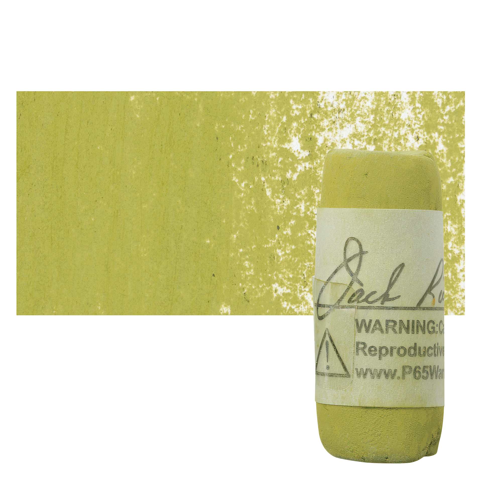 Richeson Soft Handrolled Pastel - Earth Green EG11, pastel and swatch