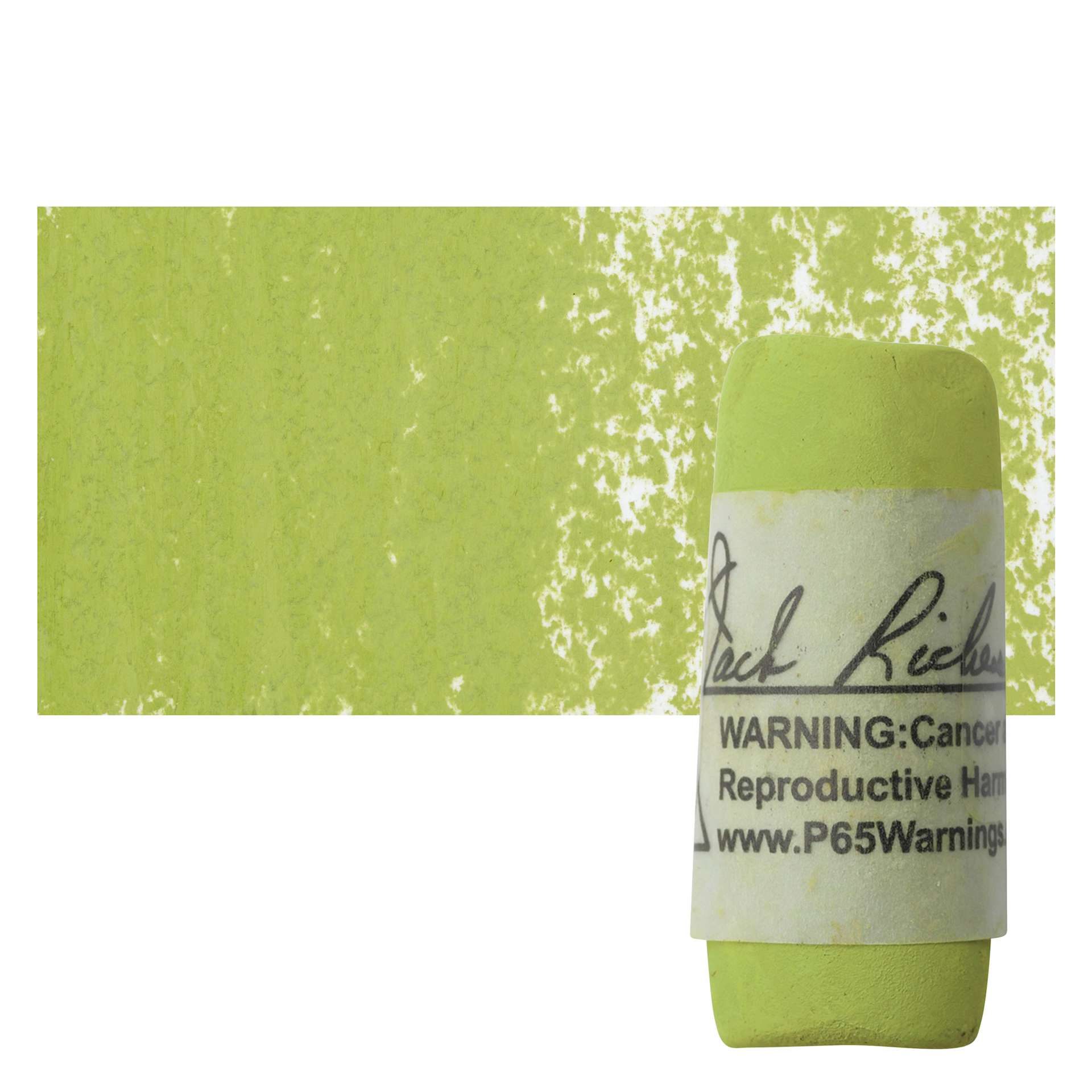 Richeson Soft Handrolled Pastel - Earth Green EG18, pastel and swatch