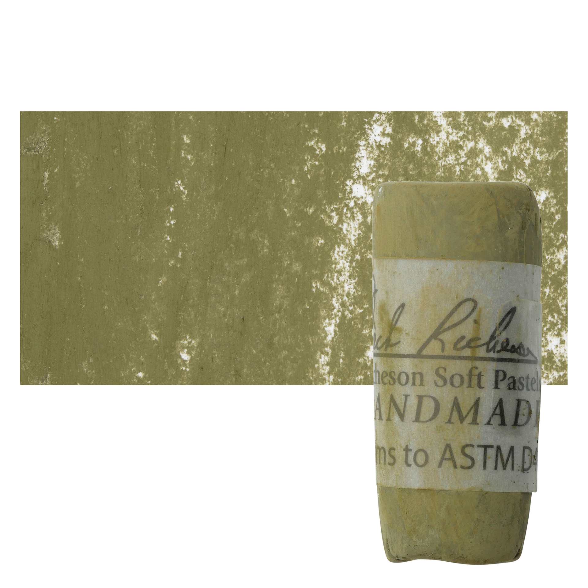 Richeson Soft Handrolled Pastel - Earth Brown EB44, pastel and swatch