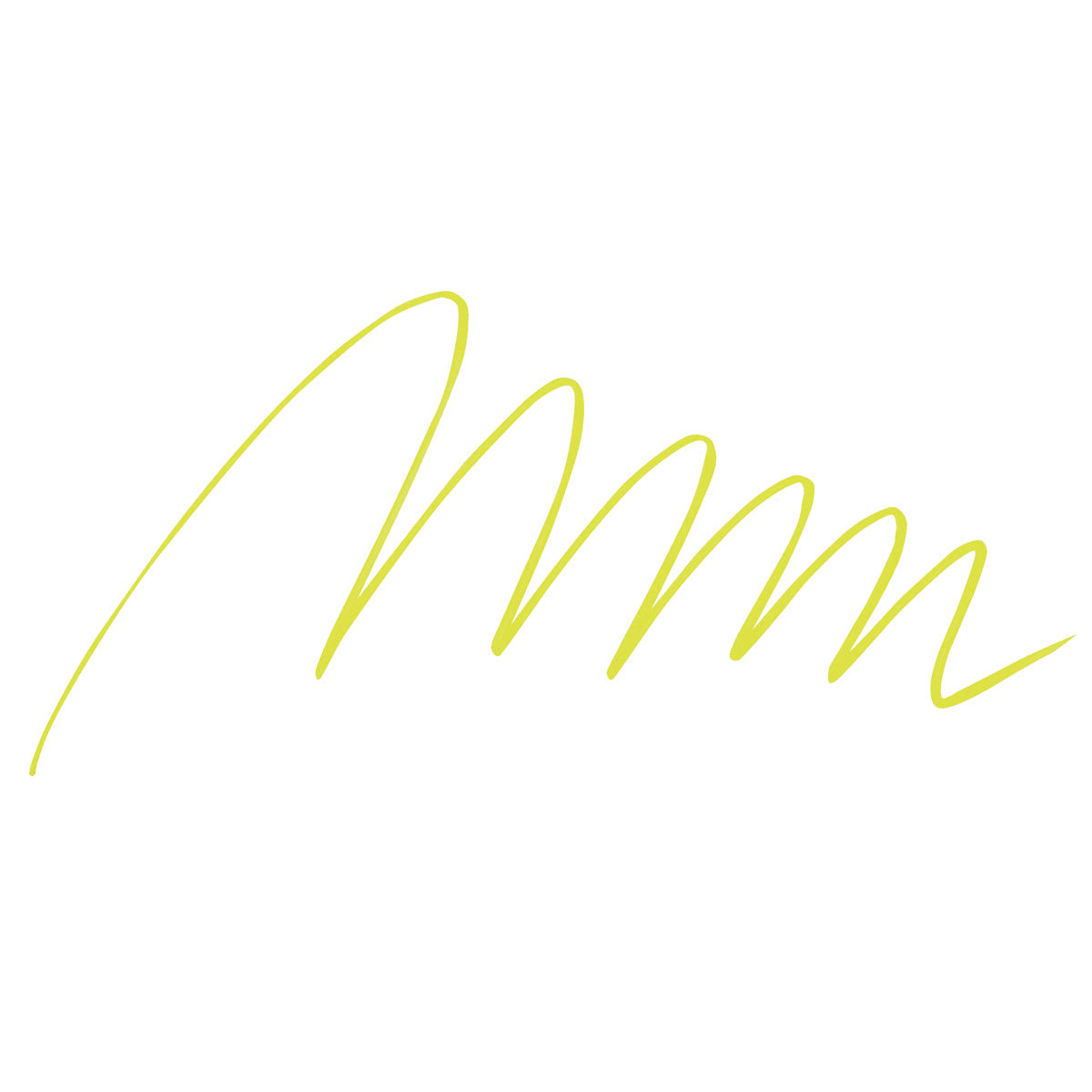 Tombow Fudenosuke Brush Pen - Yellow Neon swatch