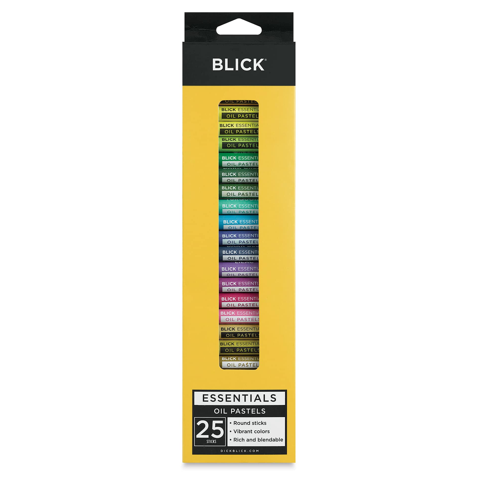 Blick Essentials Oil Pastel Sets - Set of 25 (front of packaging)