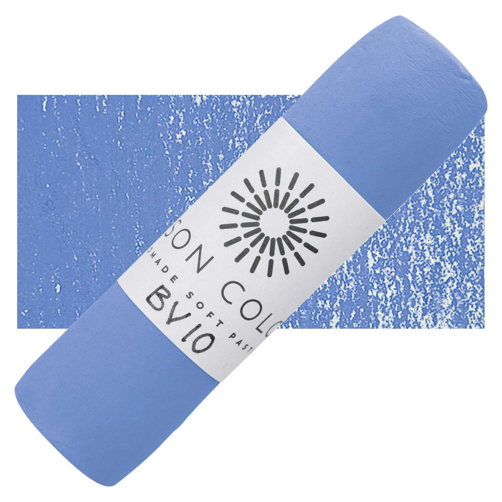 Unison Large Soft Pastel - Blue Violet 10 pastel and swatch