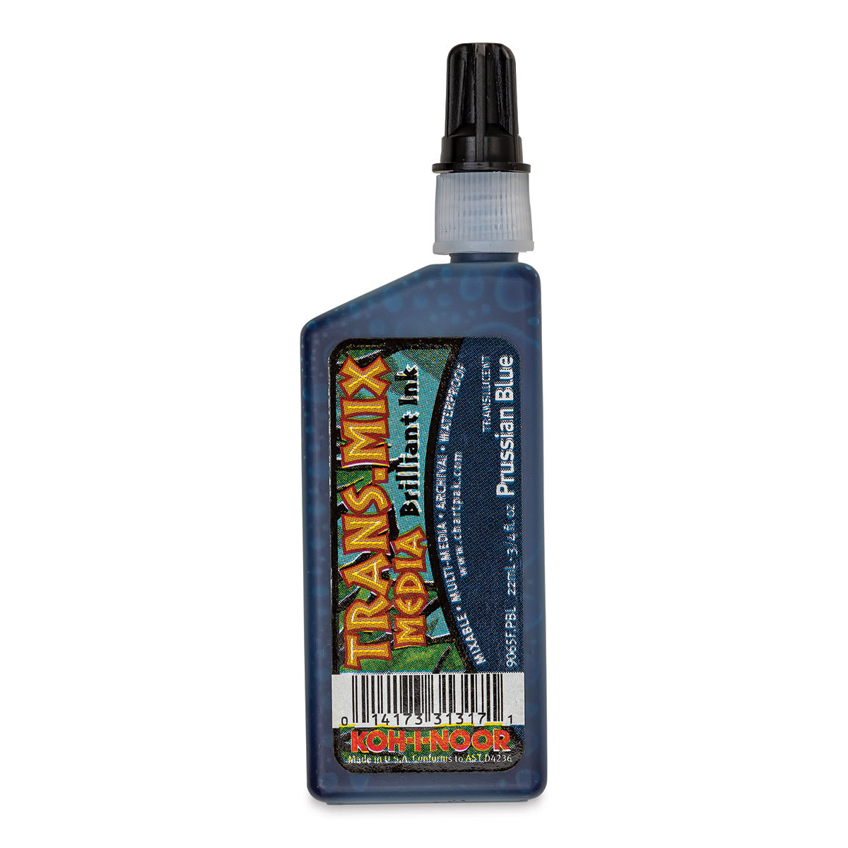 Koh-I-Noor Trans-Mix Media Brilliant Ink - 3/4 oz, Prussian Blue