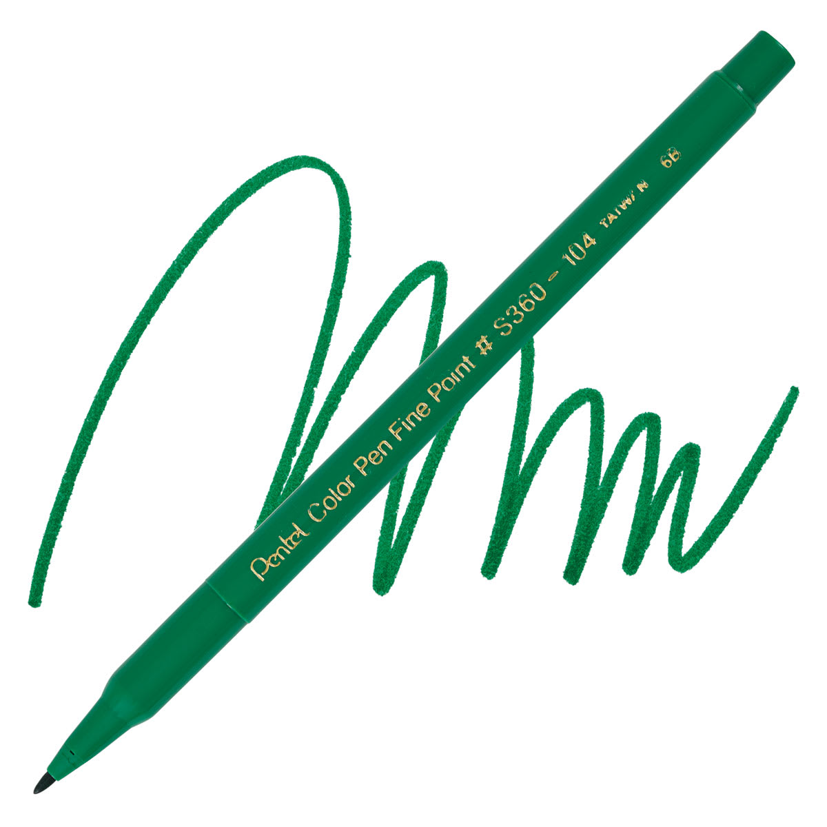Pentel Color Pen - Green pen and swatch