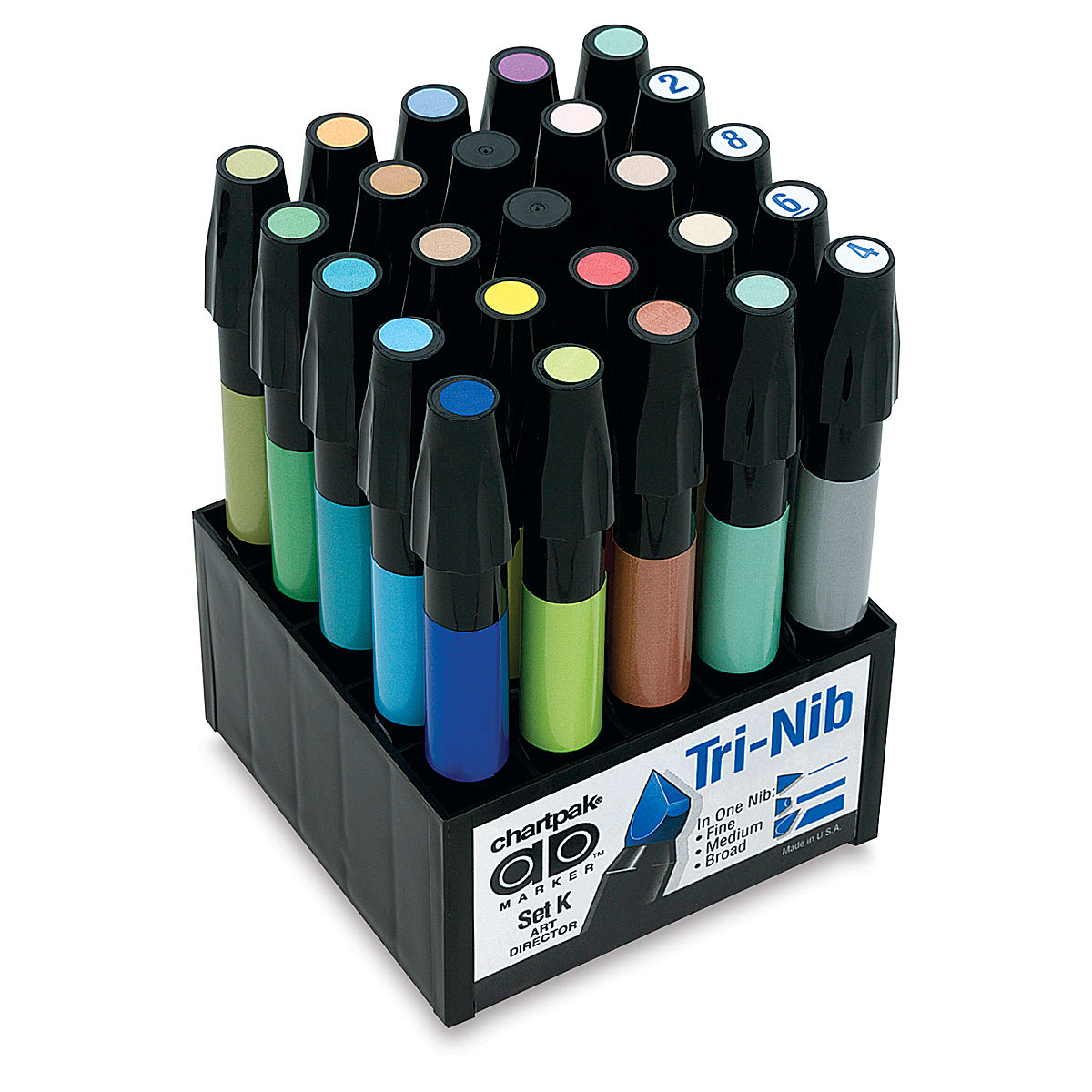 Chartpak Ad Markers- Art Director, Set of 25