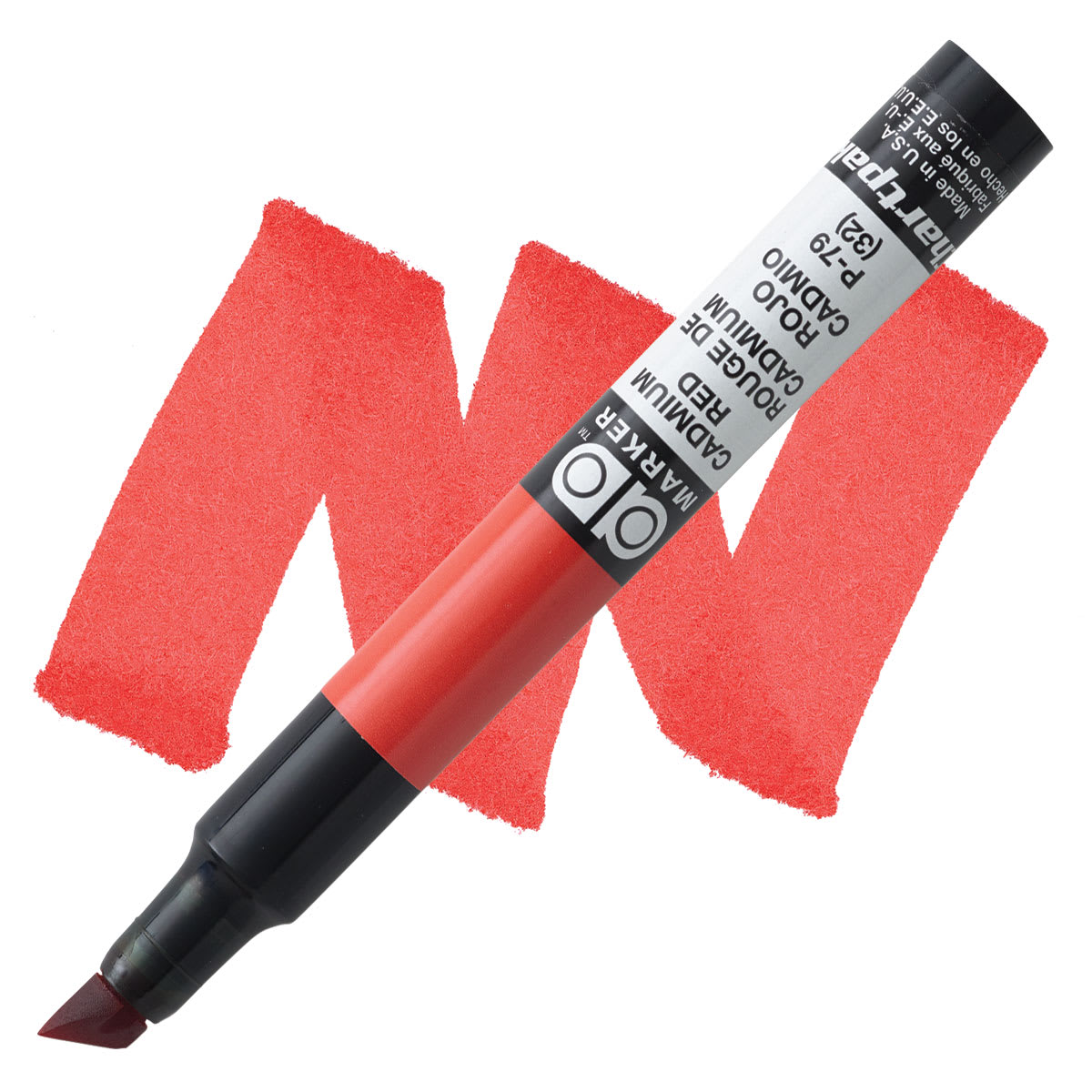 Chartpak Ad Marker - Cadmium Red marker and swatch