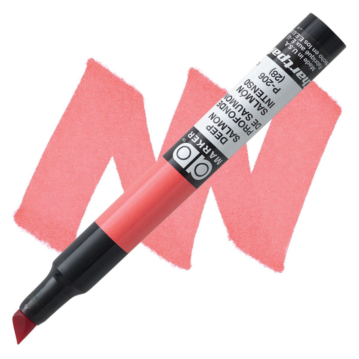 Chartpak Ad Marker - Deep Salmon marker and swatch