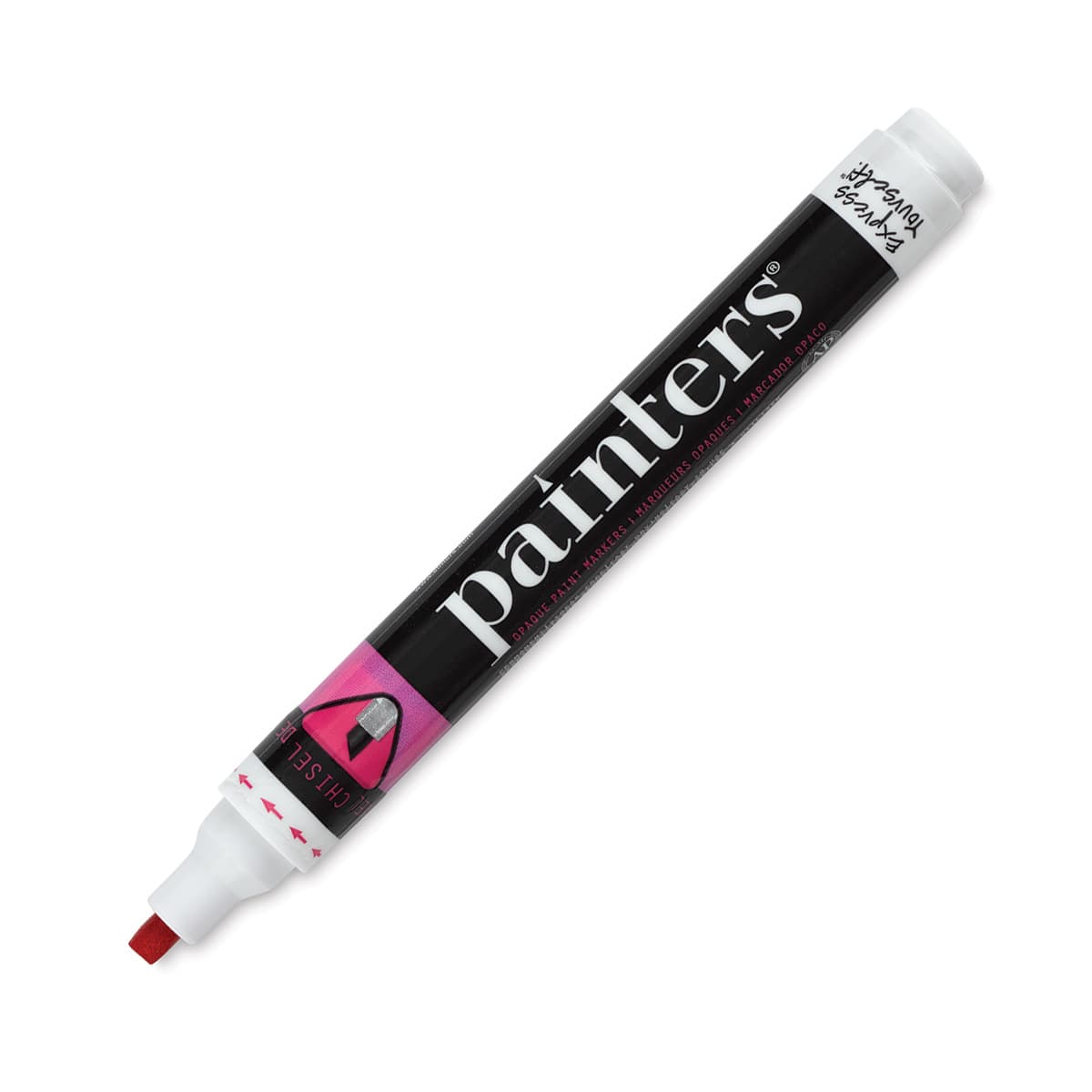 Elmer's Painters Paint Marker - Red, Chisel Point (marker with cap removed)