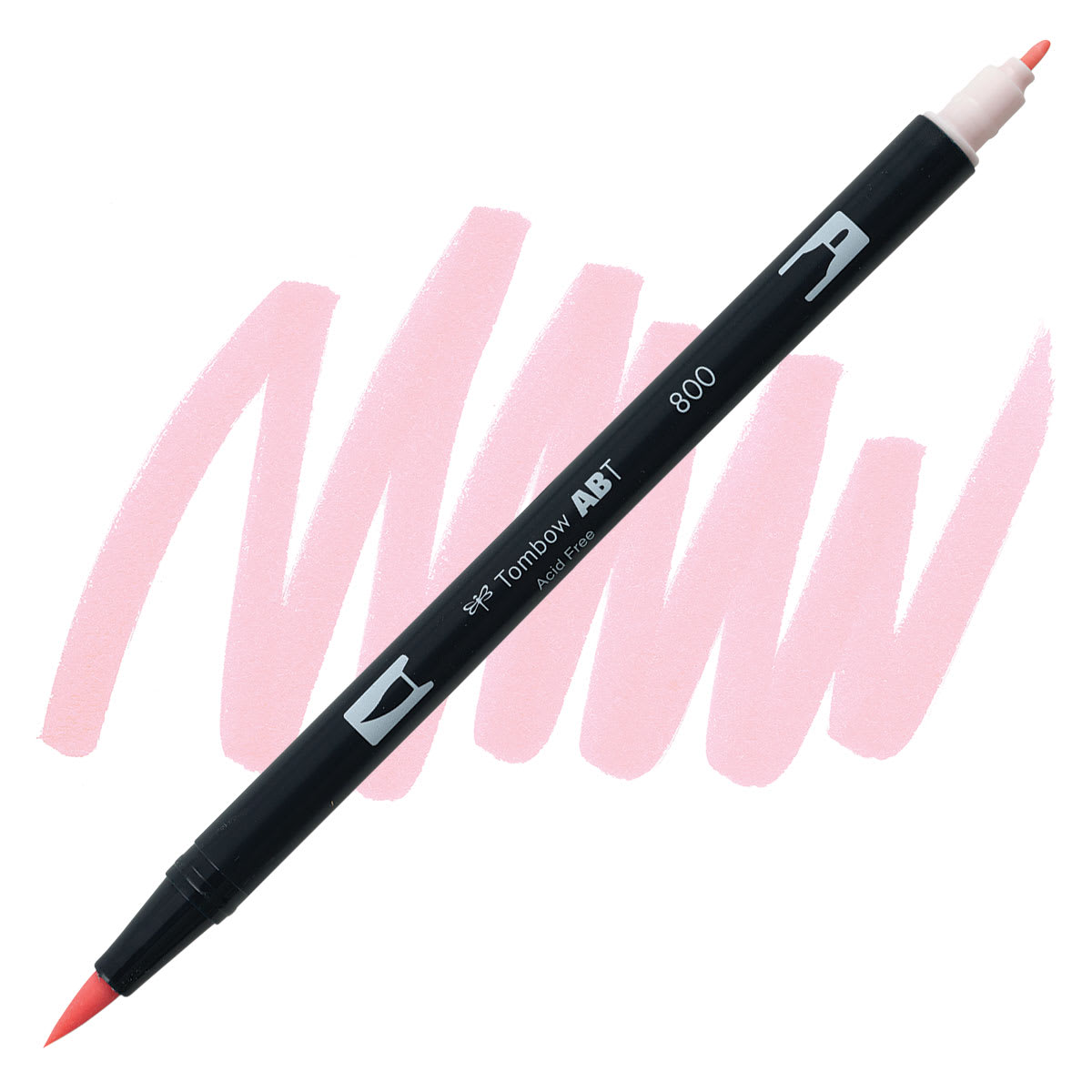 Tombow Dual Brush Pen - Pale Pink pen and swatch