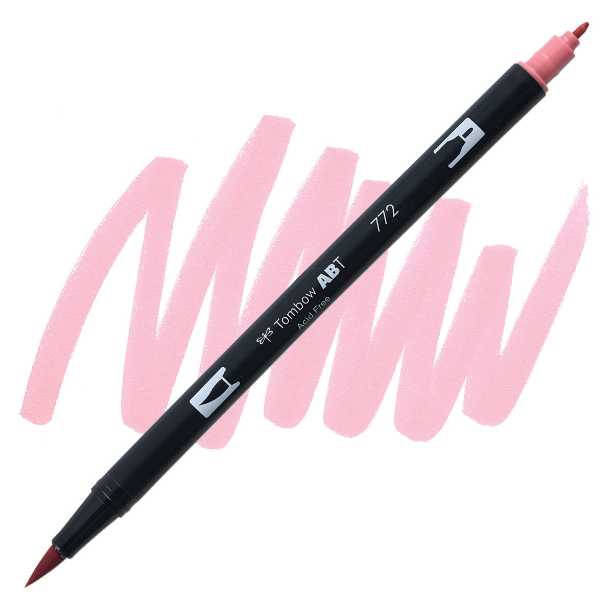 Tombow Dual Brush Pen - Dusty Rose pen and swatch