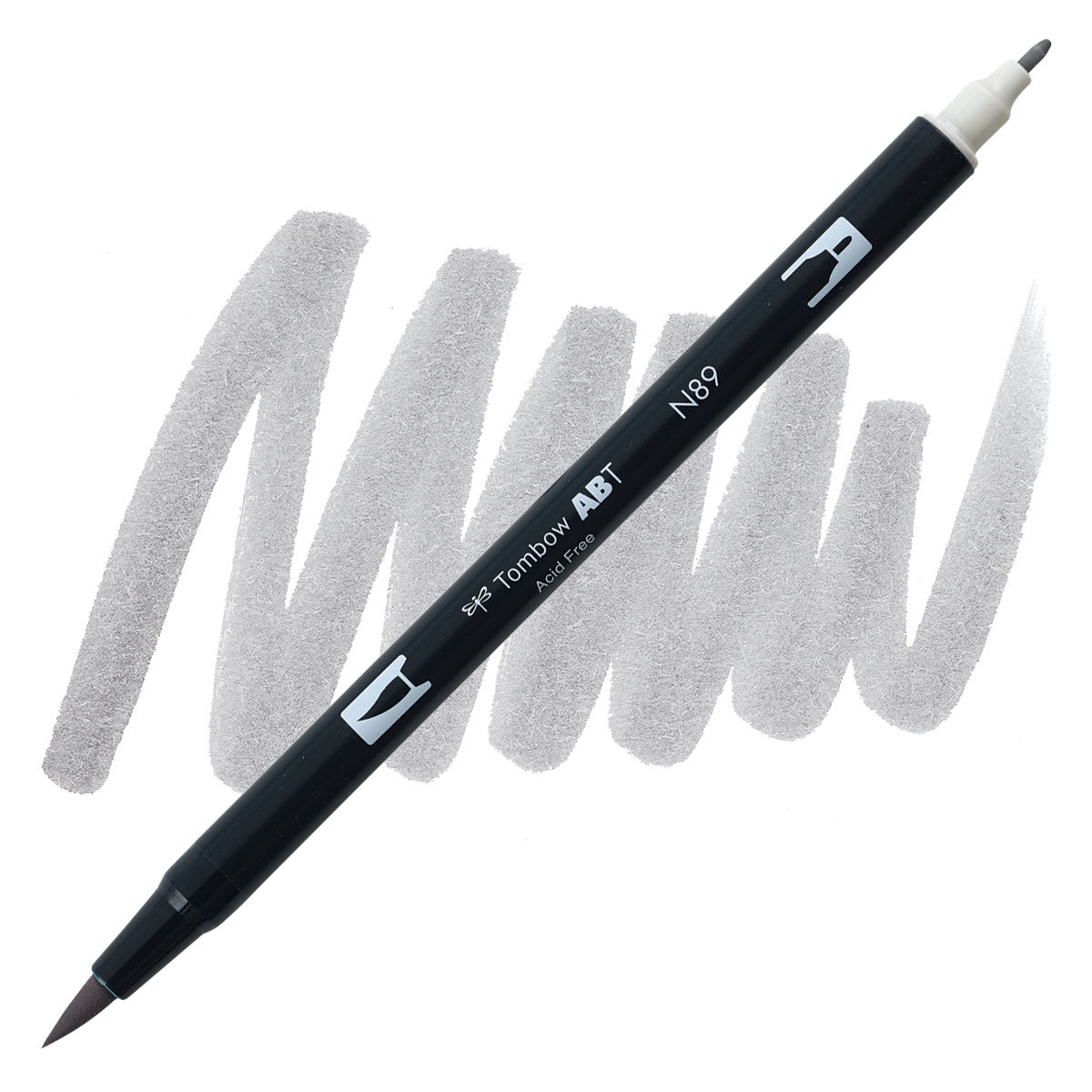 Tombow Dual Brush Pen - Warm Gray 1 pen and swatch