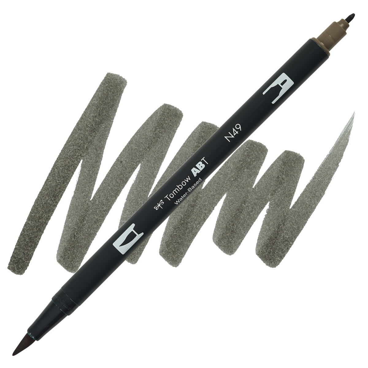 Tombow Dual Brush Pen - Warm Gray 8 pen and swatch